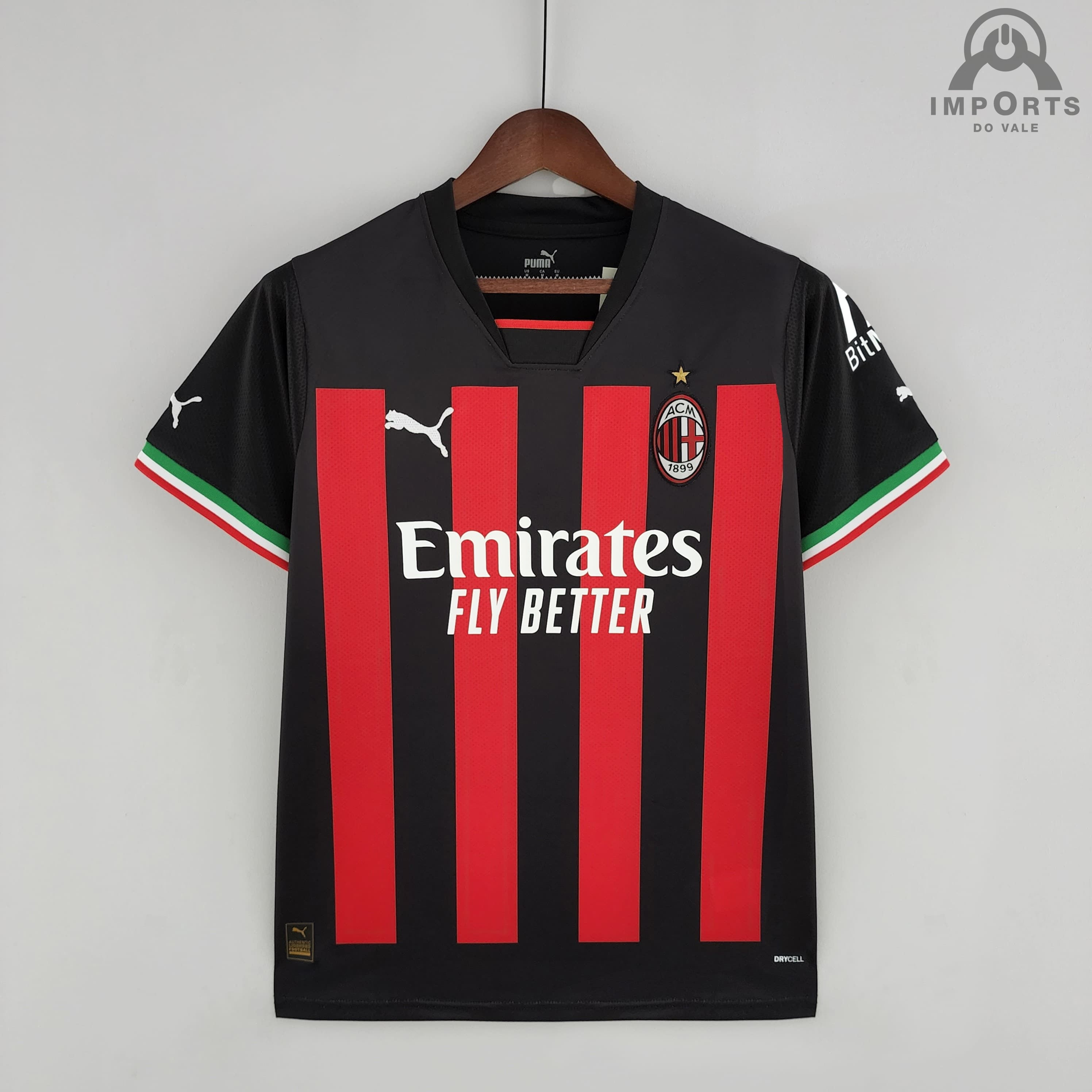 Camisa Ac Milan L Vers O Torcedor Personaliza O Gr Tis