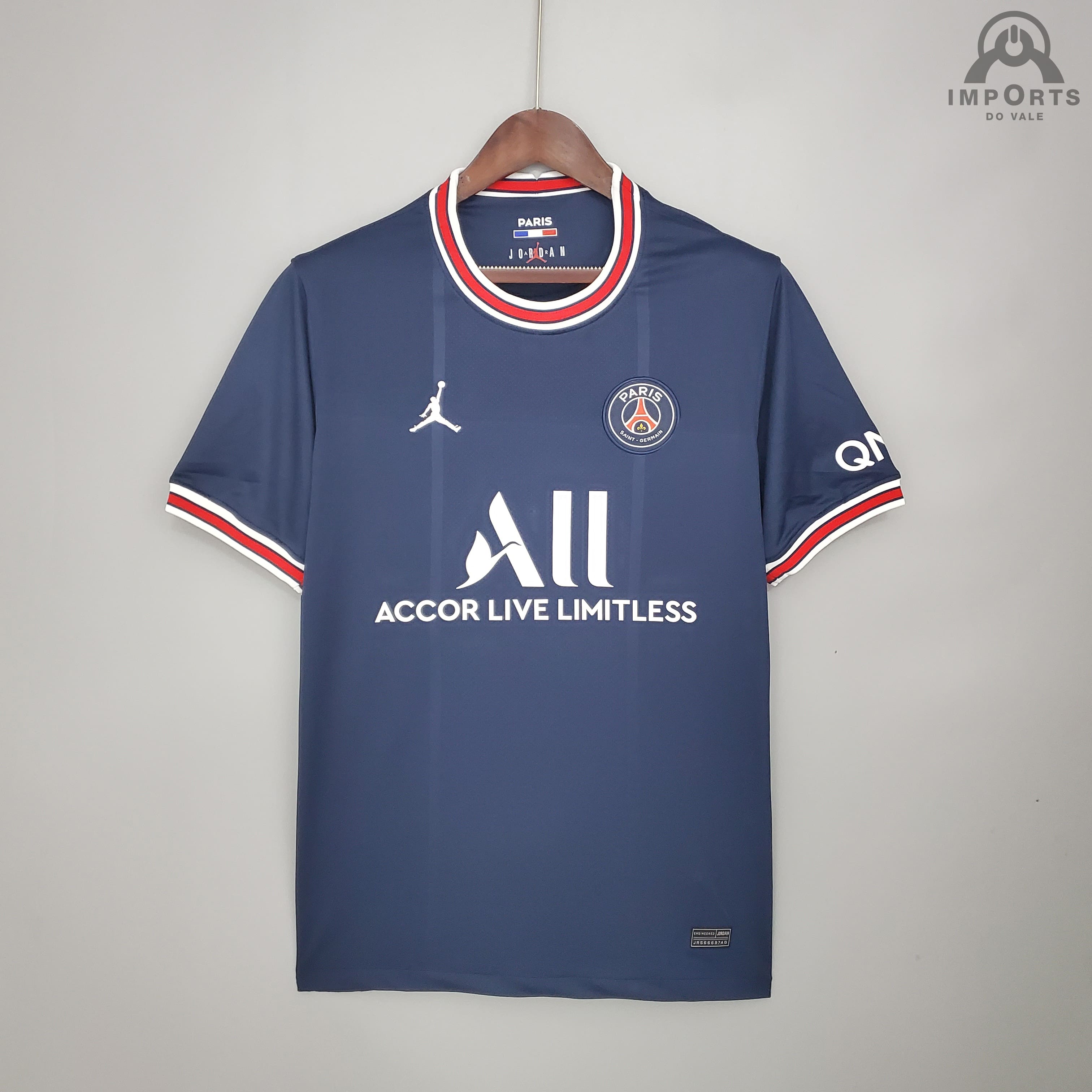 Camisa Paris Saint-Germain I 21/22 Versão Torcedor + Personalização MESSI 30