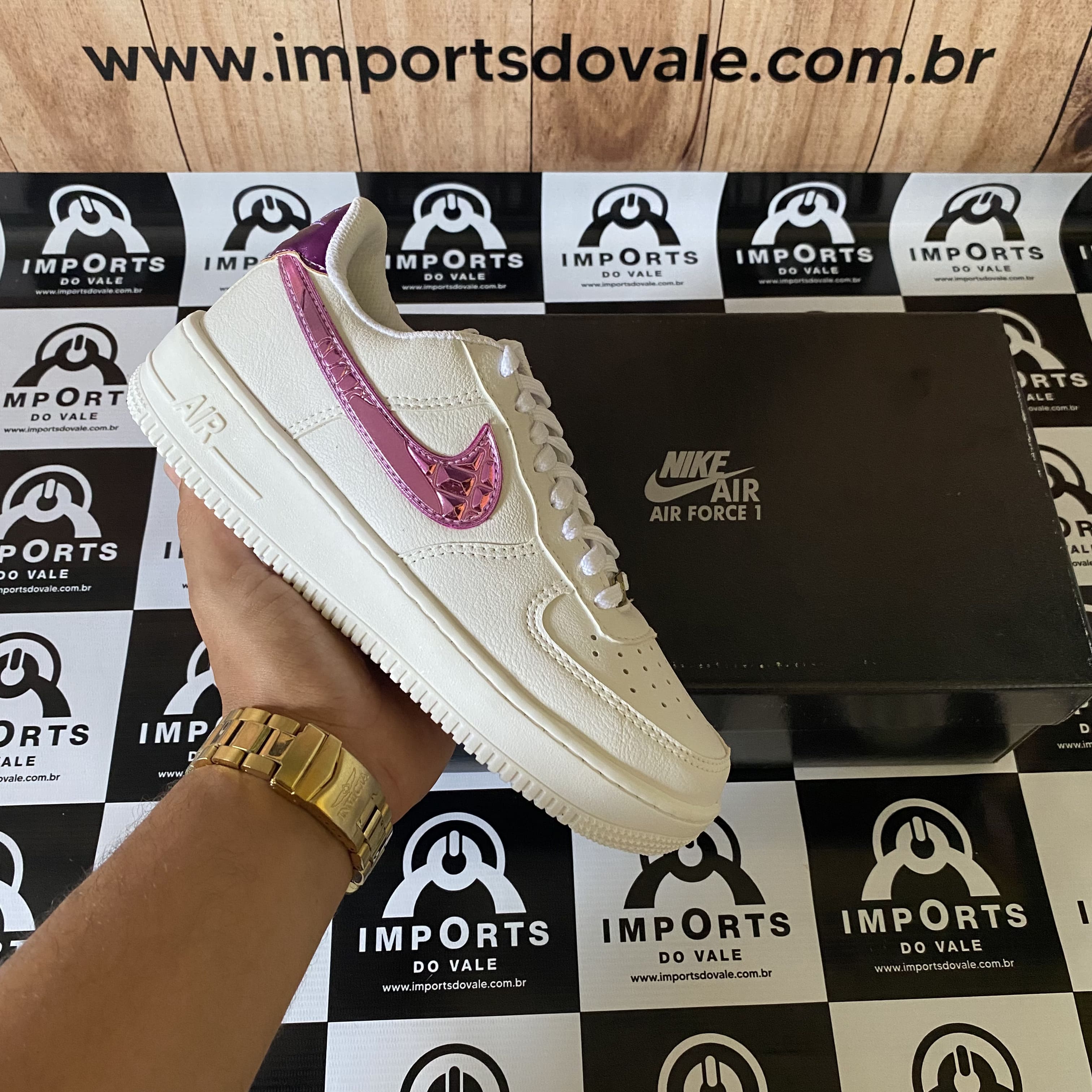 Tênis CR7 x Air Force 1 Low 'Lilac Patchwork'