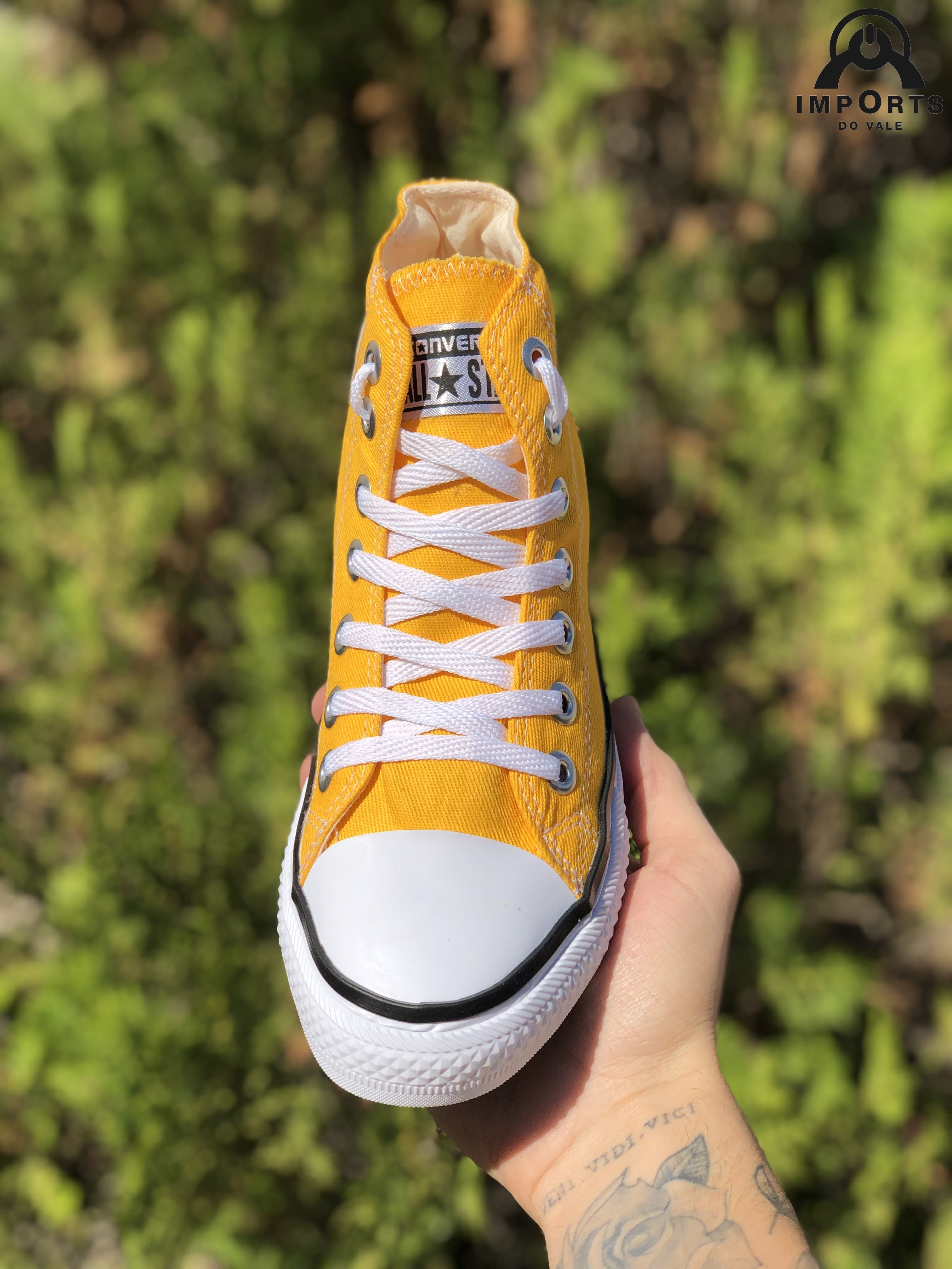 Tênis Converse All Star Cano Alto - Amarelo - Chuck Taylor