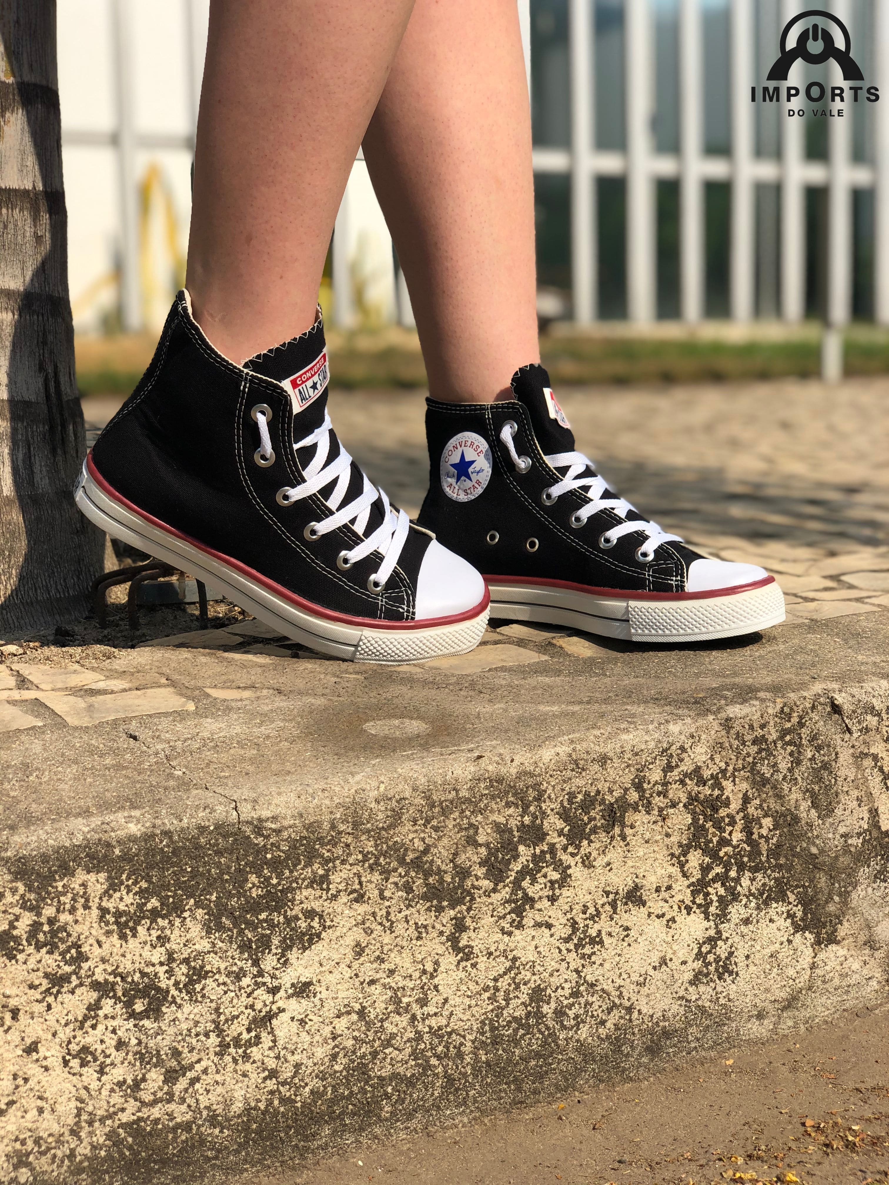 Tênis Cano Alto Converse All Star Chuck Taylor - Preto - Imports