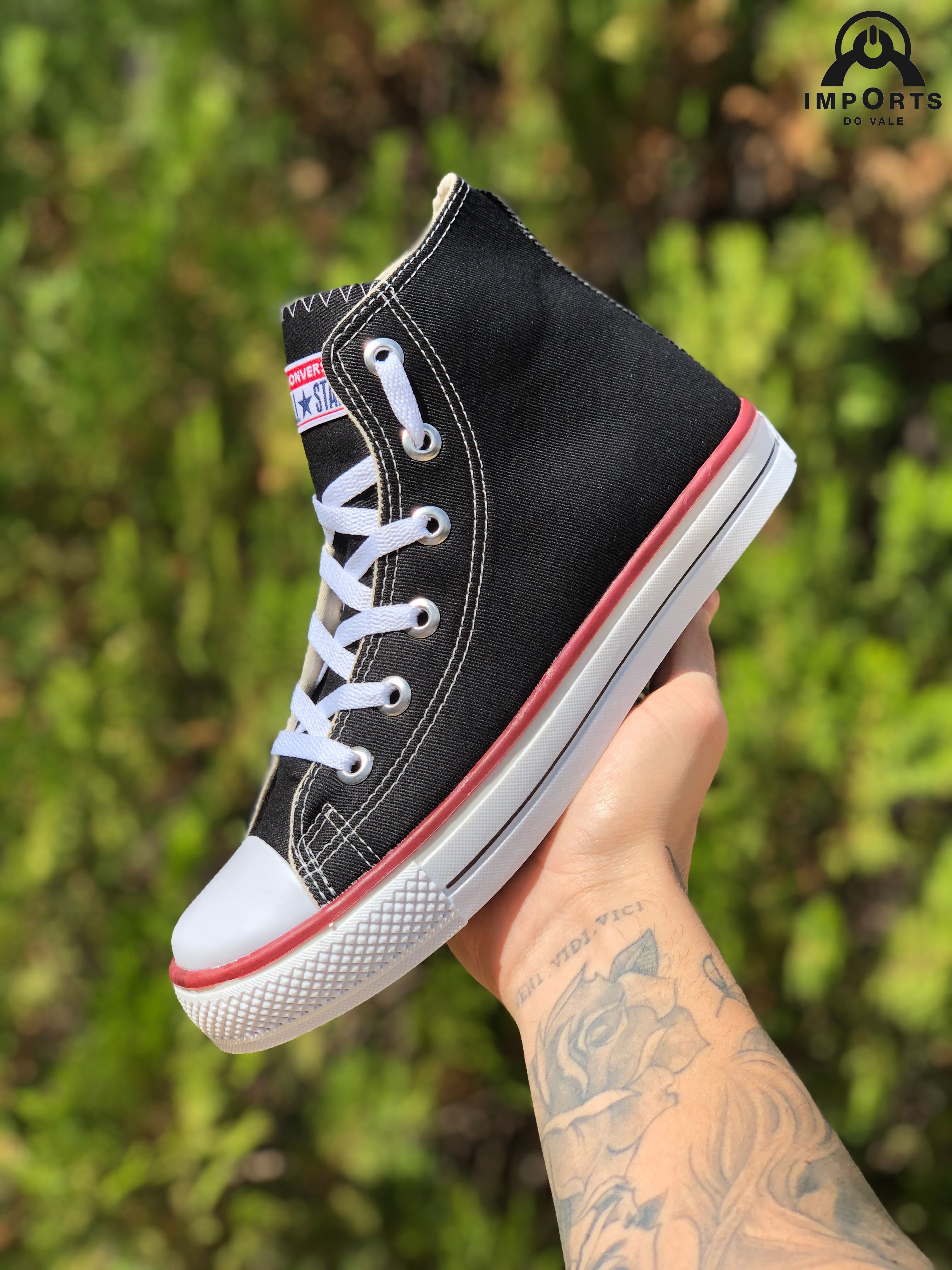 Tênis All Star Converse Cano Alto Preto Chuck Taylor