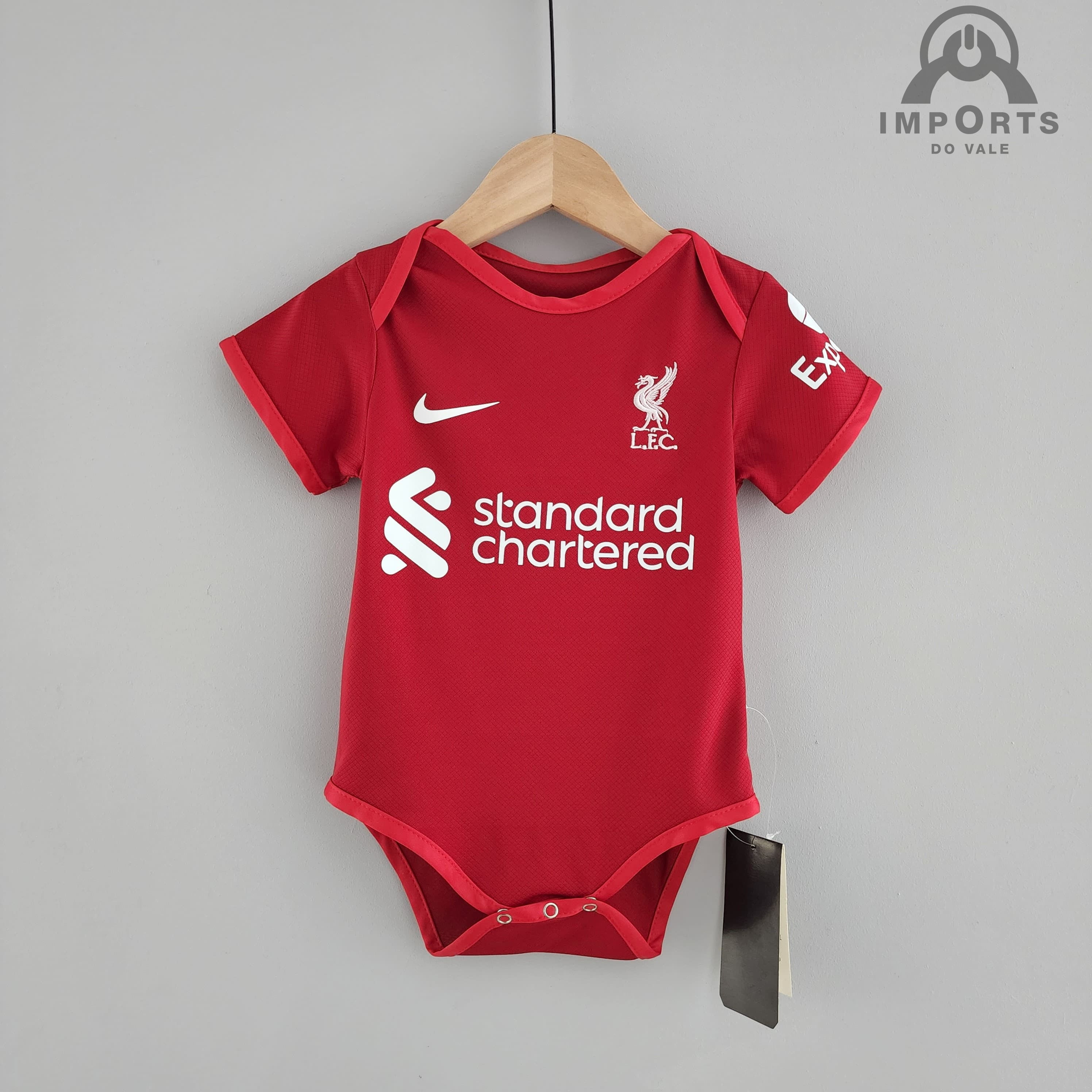 Body Infantil Liverpool l 22/23 + Personalização Grátis 