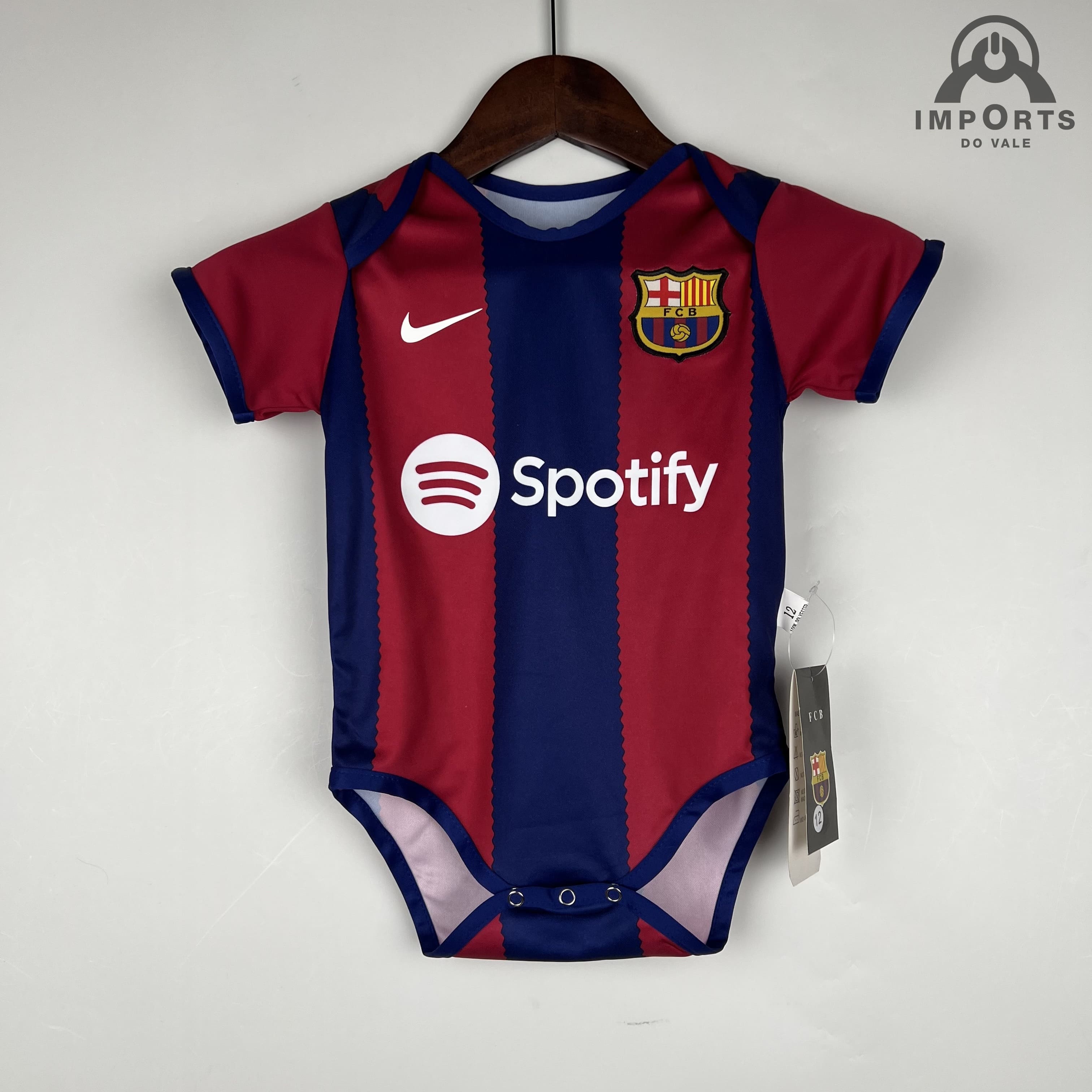 Body Infantil Barcelona I 23/24 + Personalização Grátis 