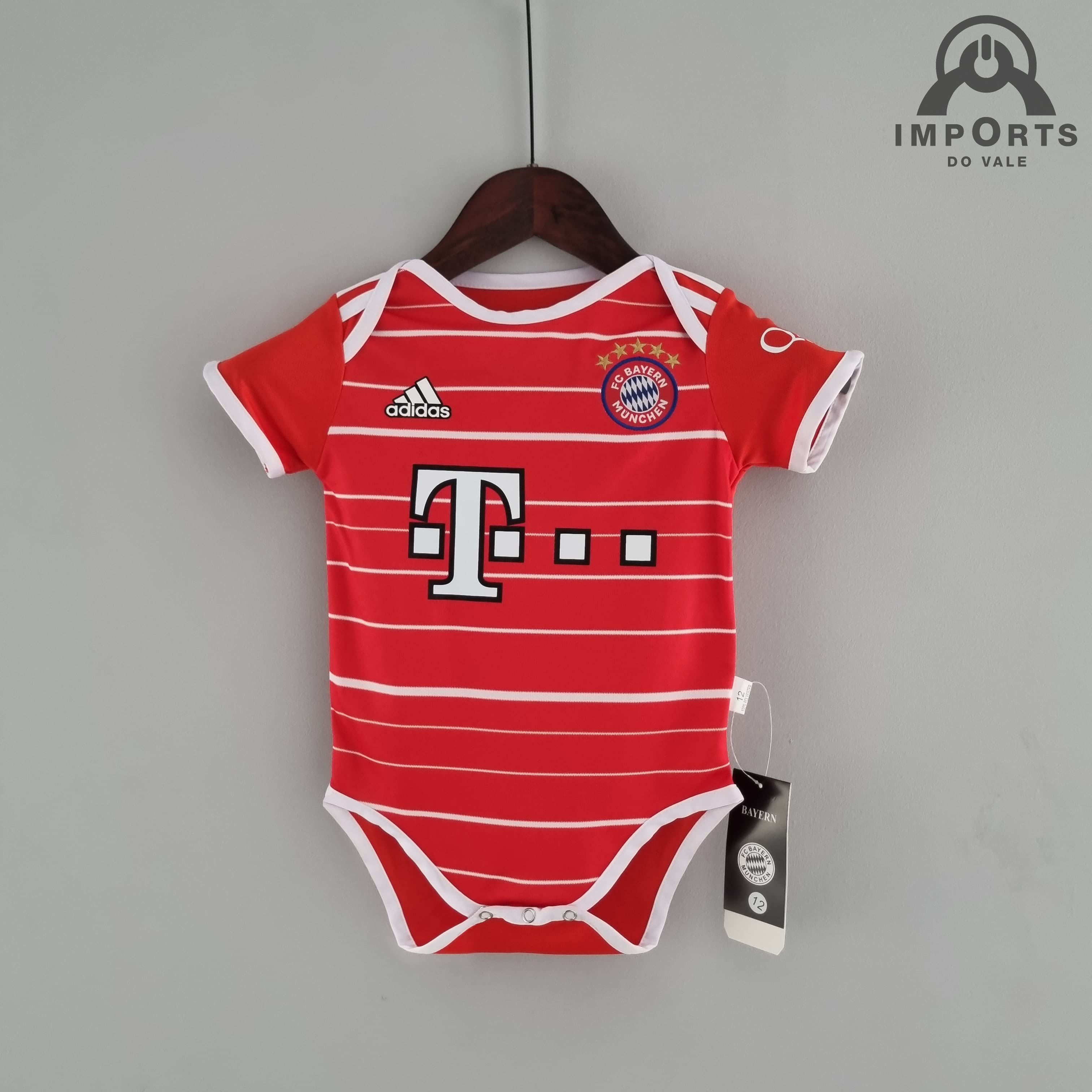 Body Infantil Bayern de Munique I 22/23 + Personalização Grátis 