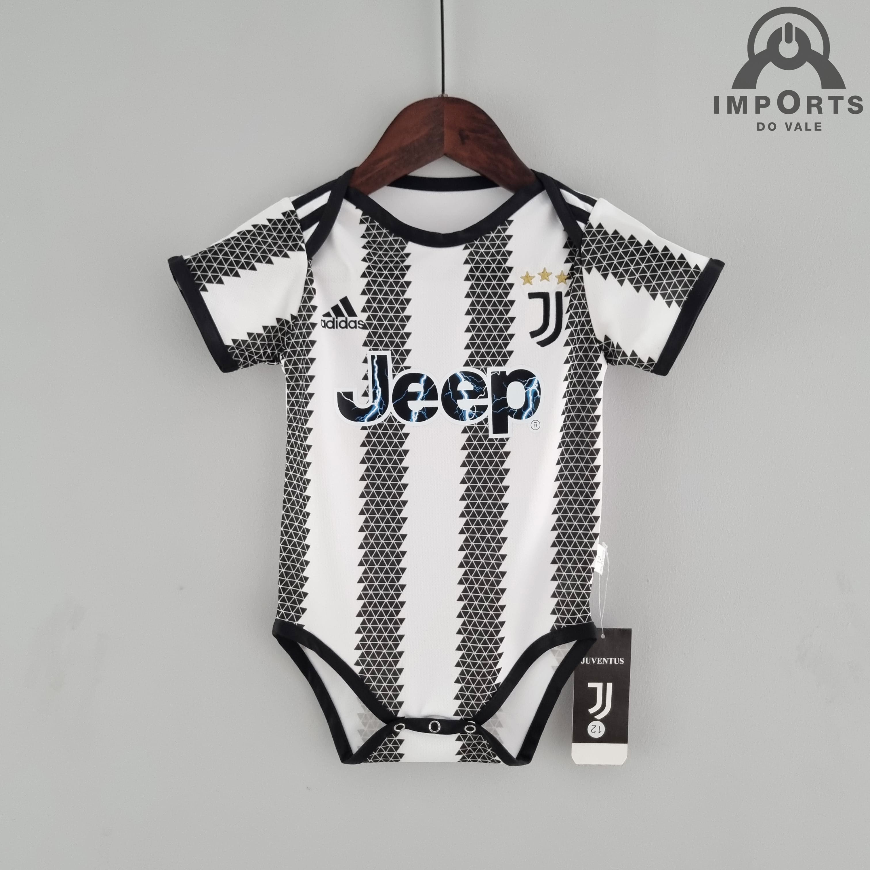 Body Infantil Juventus I 22/23 + Personalização Grátis