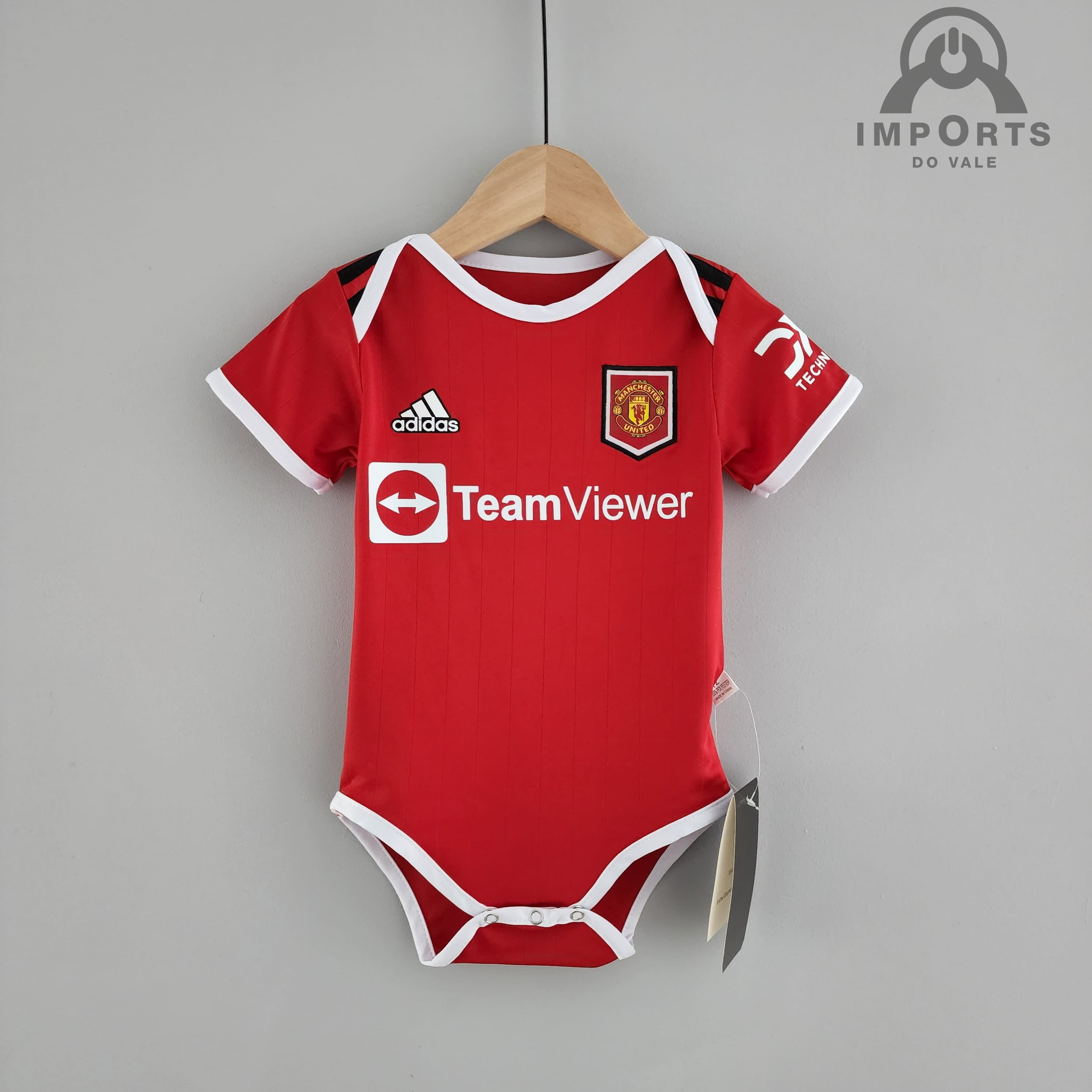 Body Infantil Manchester United l 22/23 + Personalização Grátis 