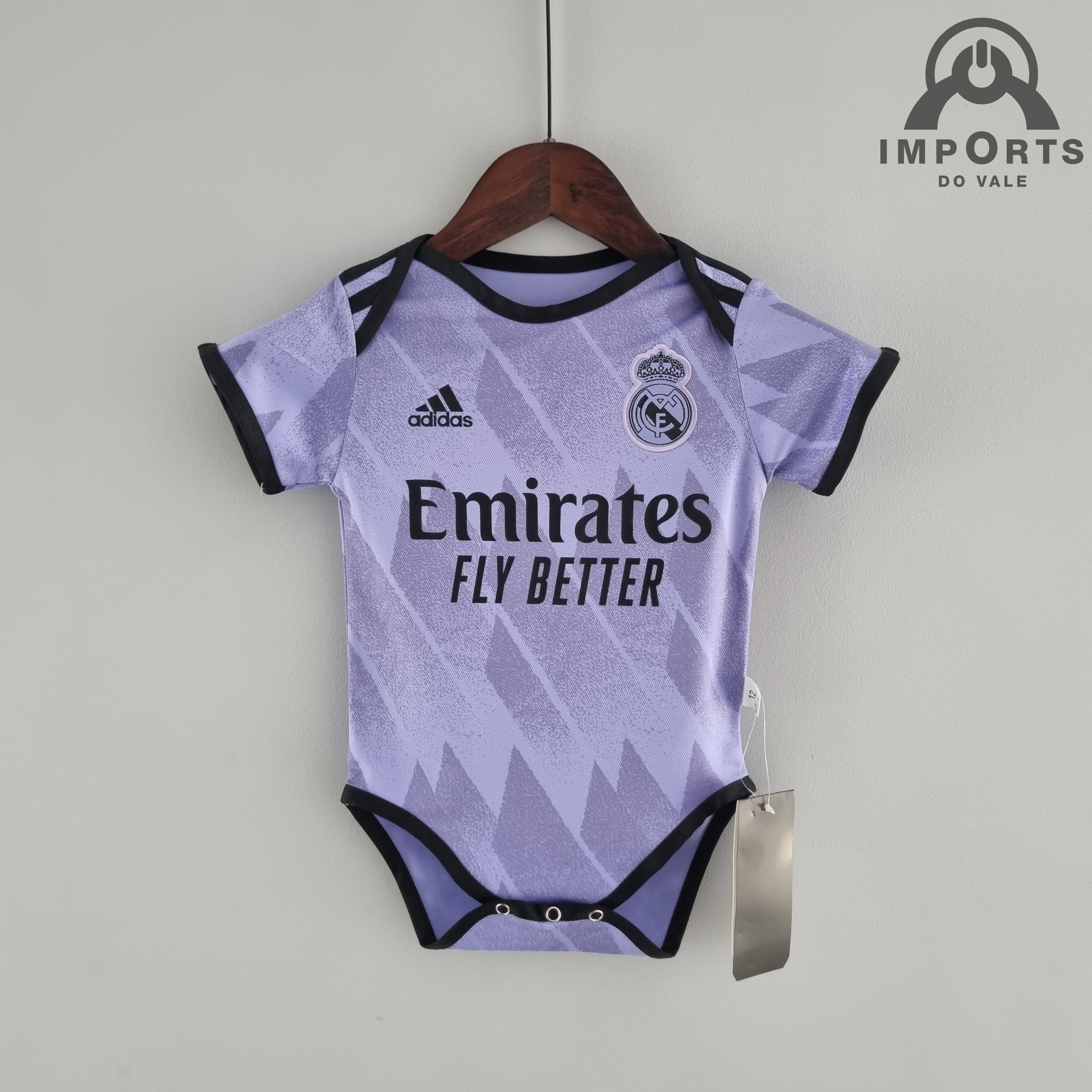Body Infantil Real Madrid II 22/23 + Personalização Grátis 