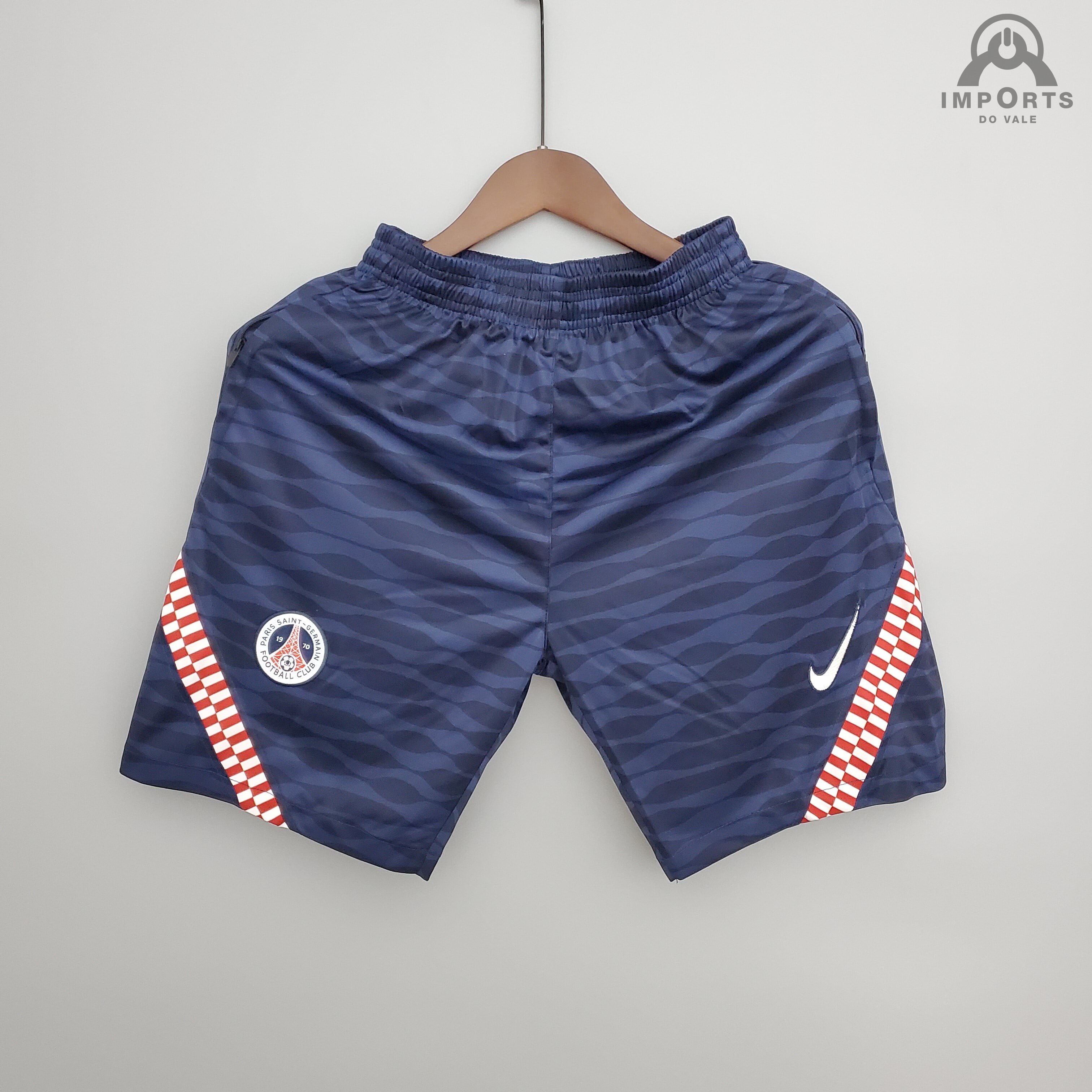 Calção Paris Saint-Germain (PSG) 21/22 Treino - Azul marinho/vermelho