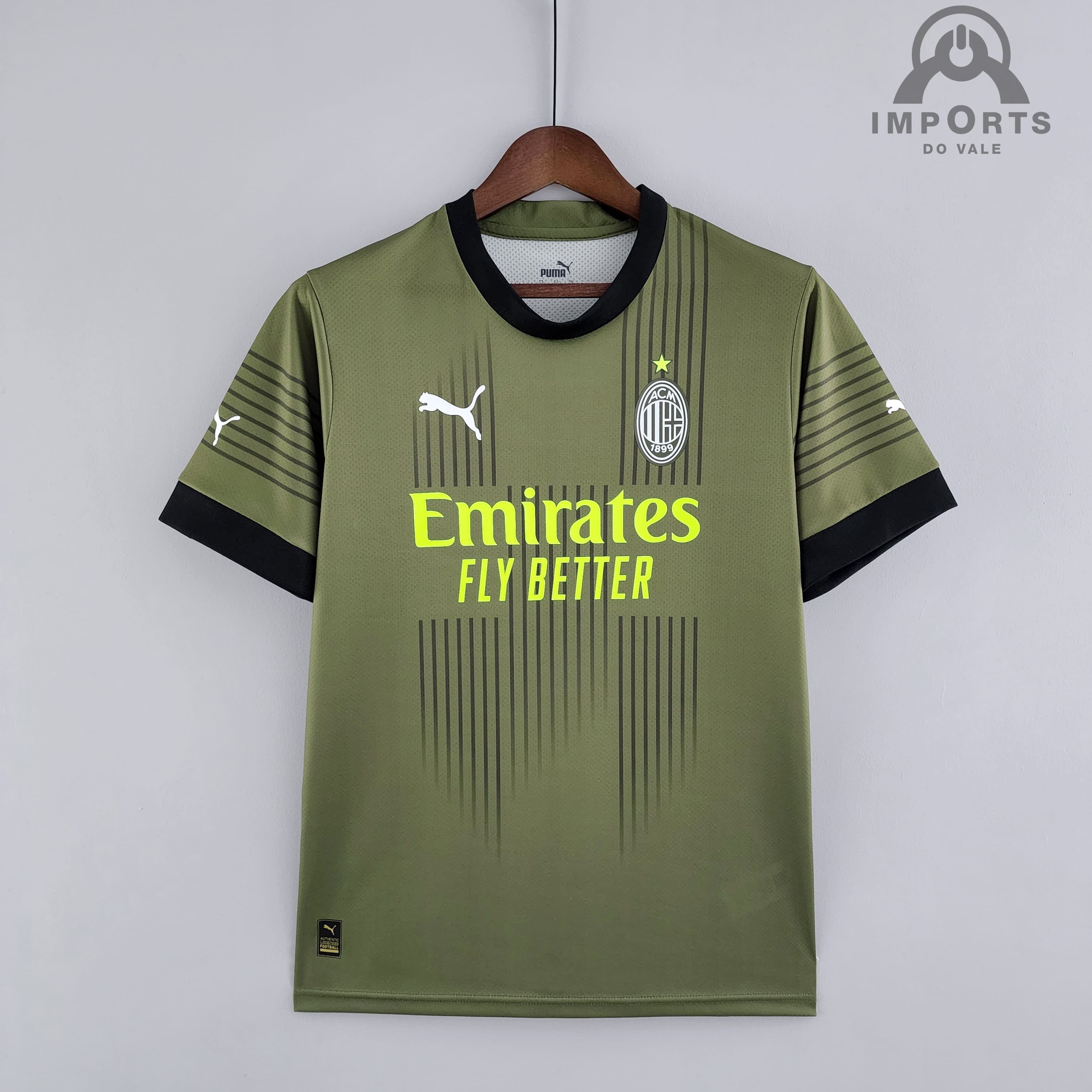 Camisa Milan lll 22/23 Versão Torcedor + Personalização Grátis