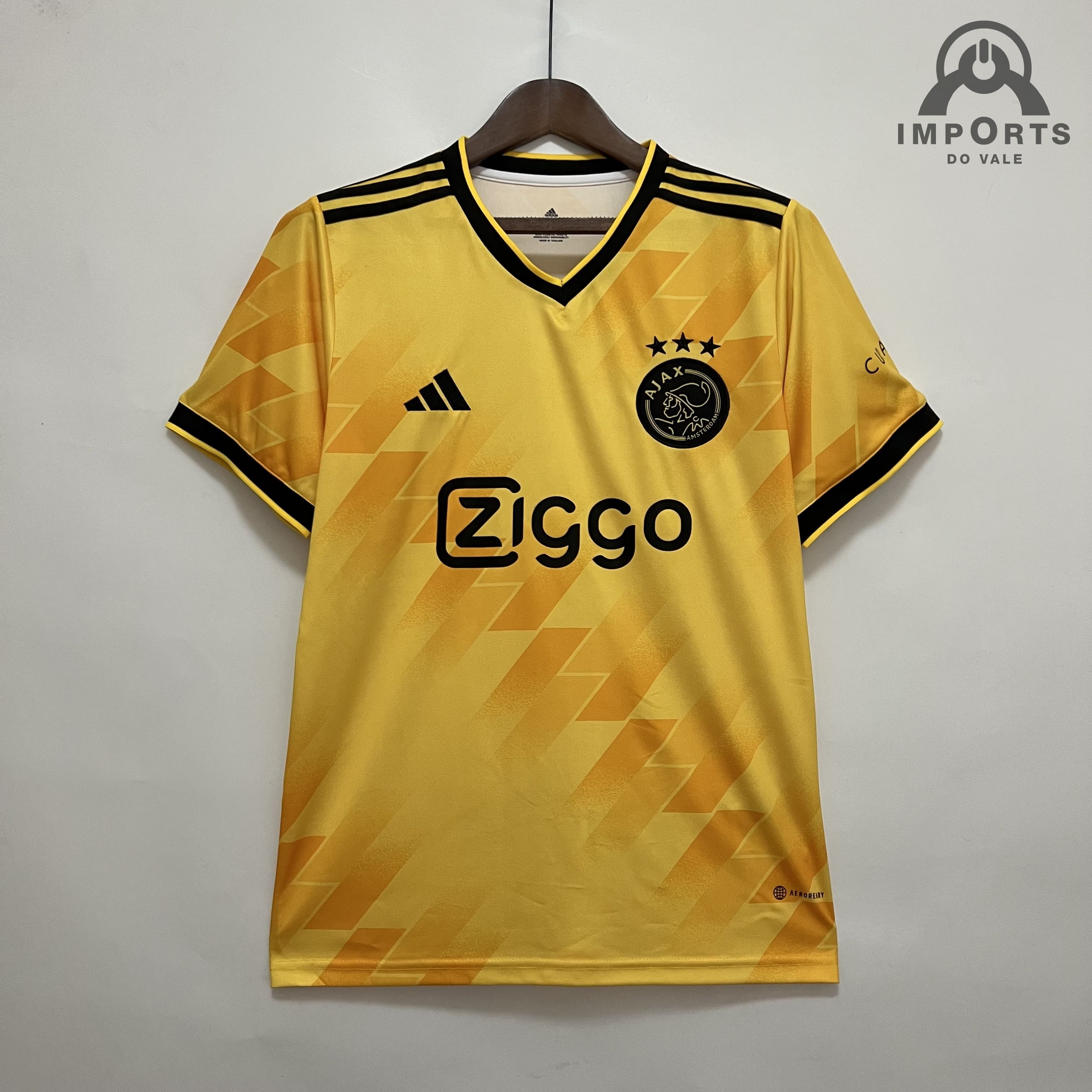 Camisa Ajax 23/24 Versão Torcedor Ed. Especial Amarela + Personalização Grátis