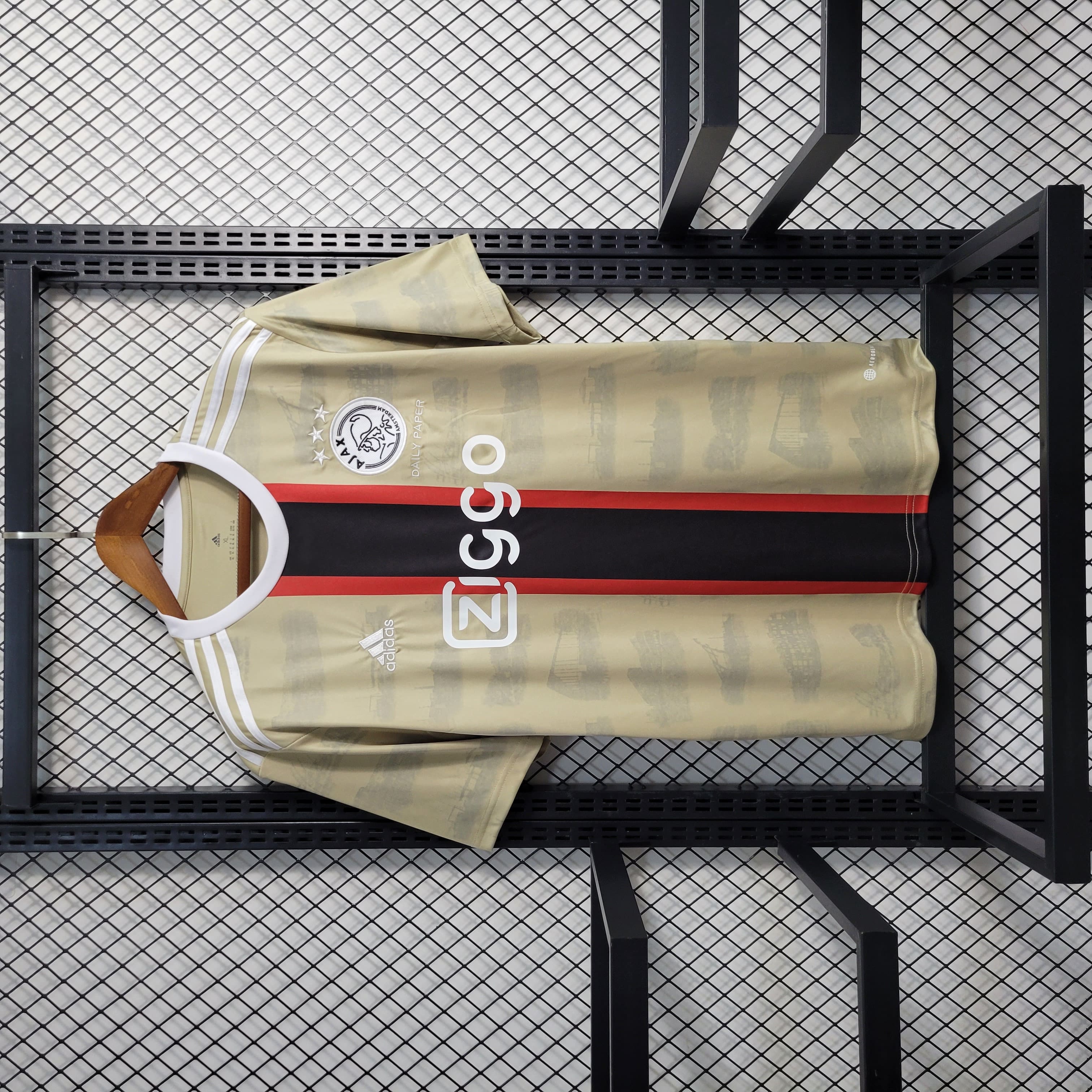 Camisa Ajax 23/24 Versão Torcedor Ed. Especial Daily Paper + Personalização Grátis 