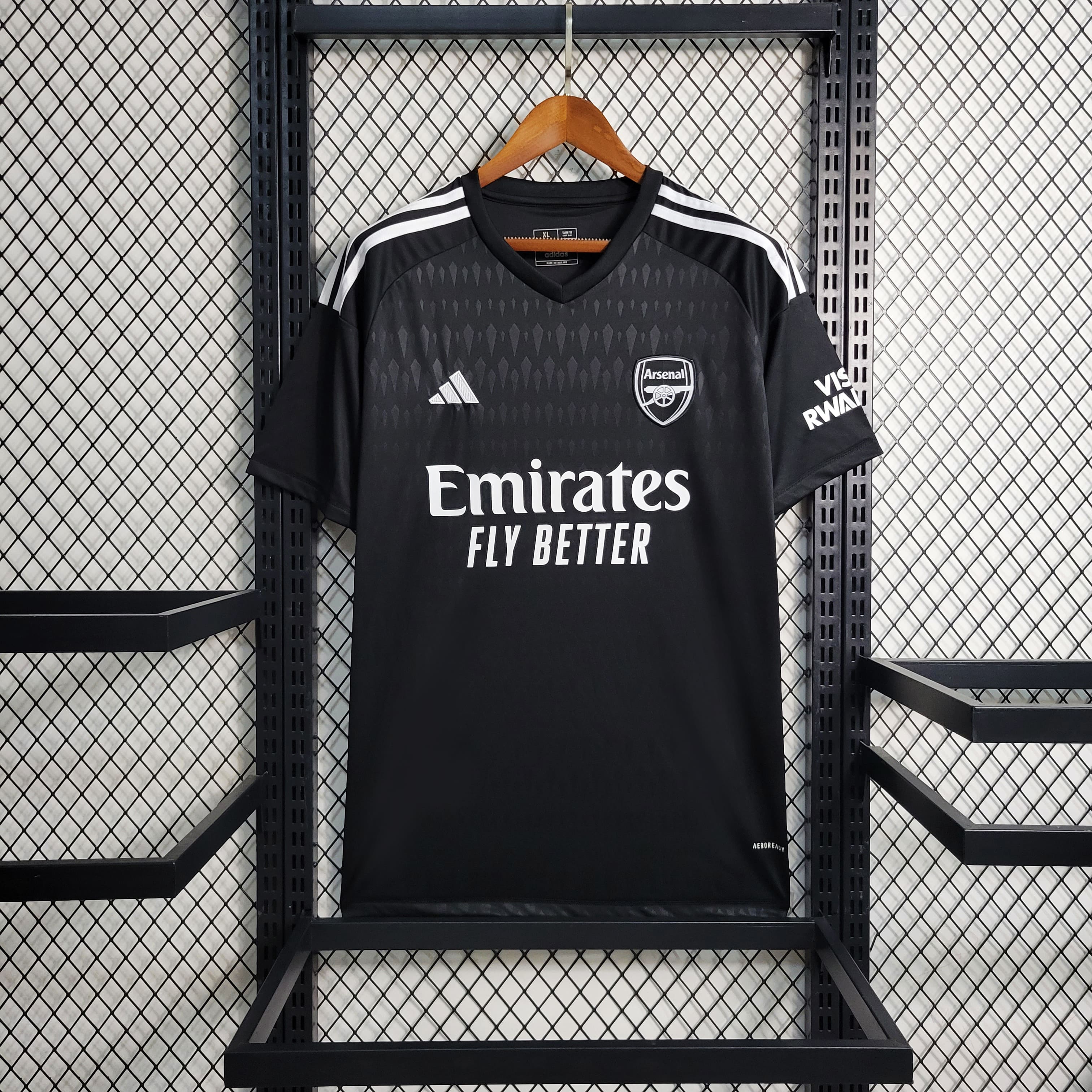 Camisa Arsenal 23/24 Goleiro Preta + Personalização Grátis
