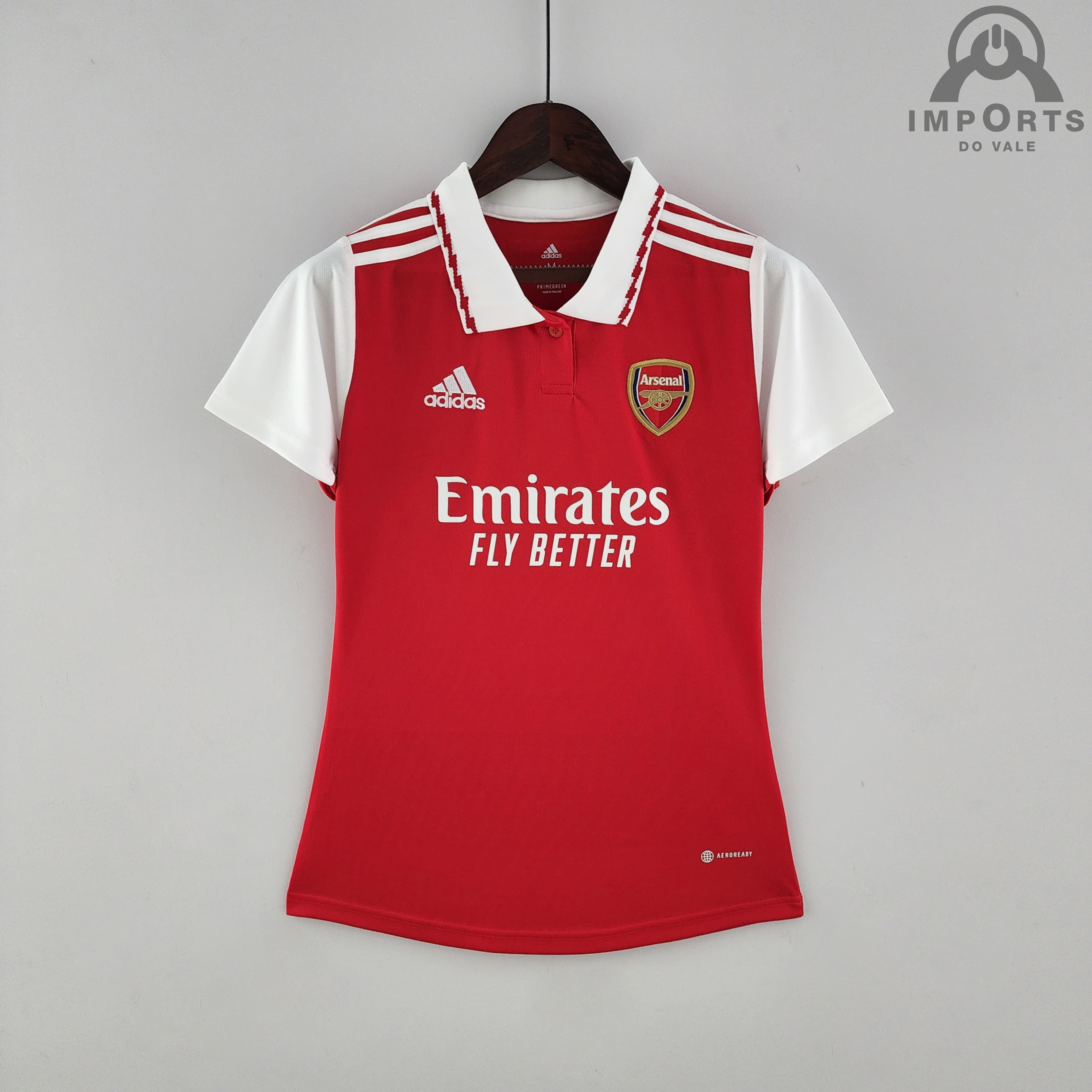 Camisa Arsenal I 22/23 Versão Feminina + Personalização Grátis