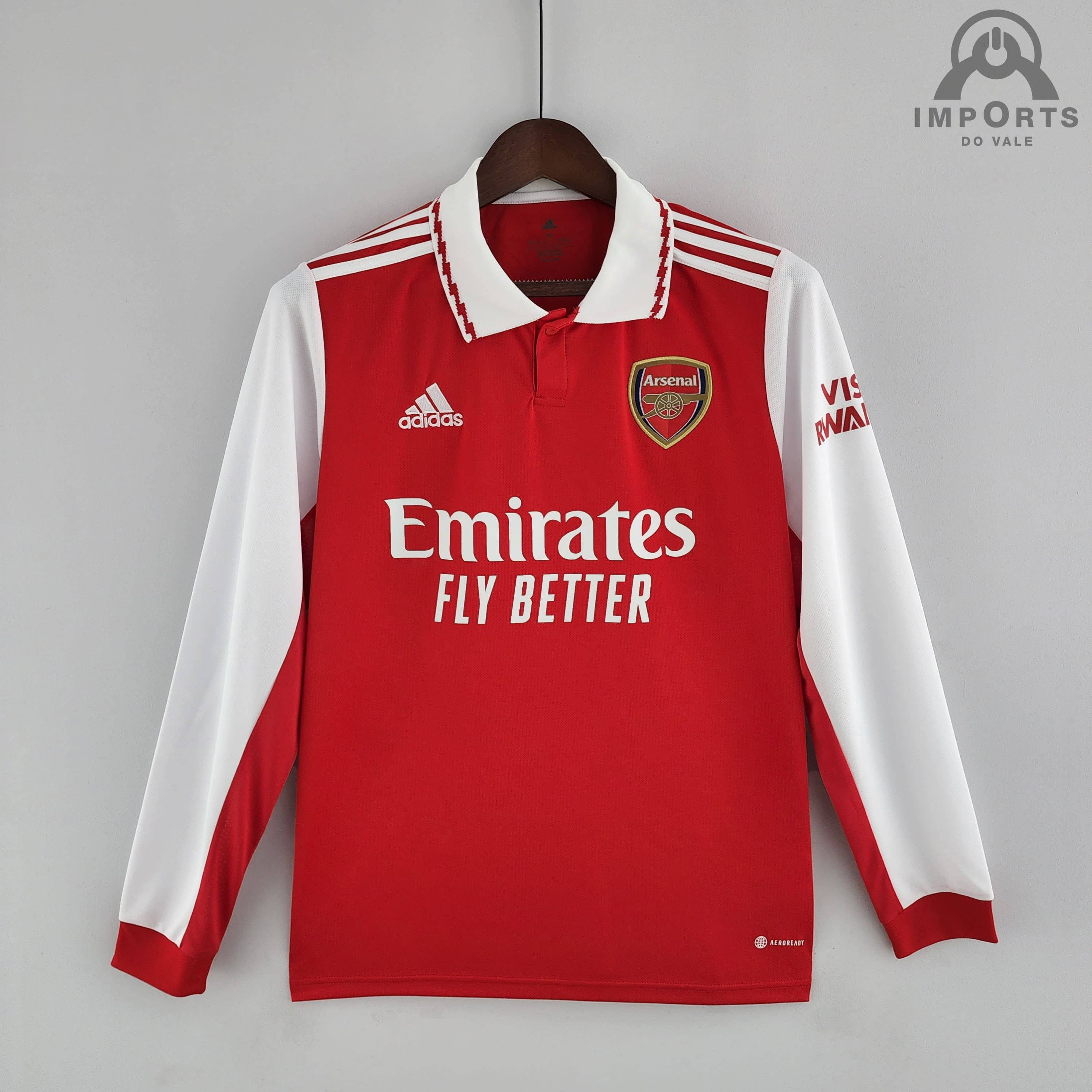 Manga Longa Arsenal l 22/23 + Personalização Grátis