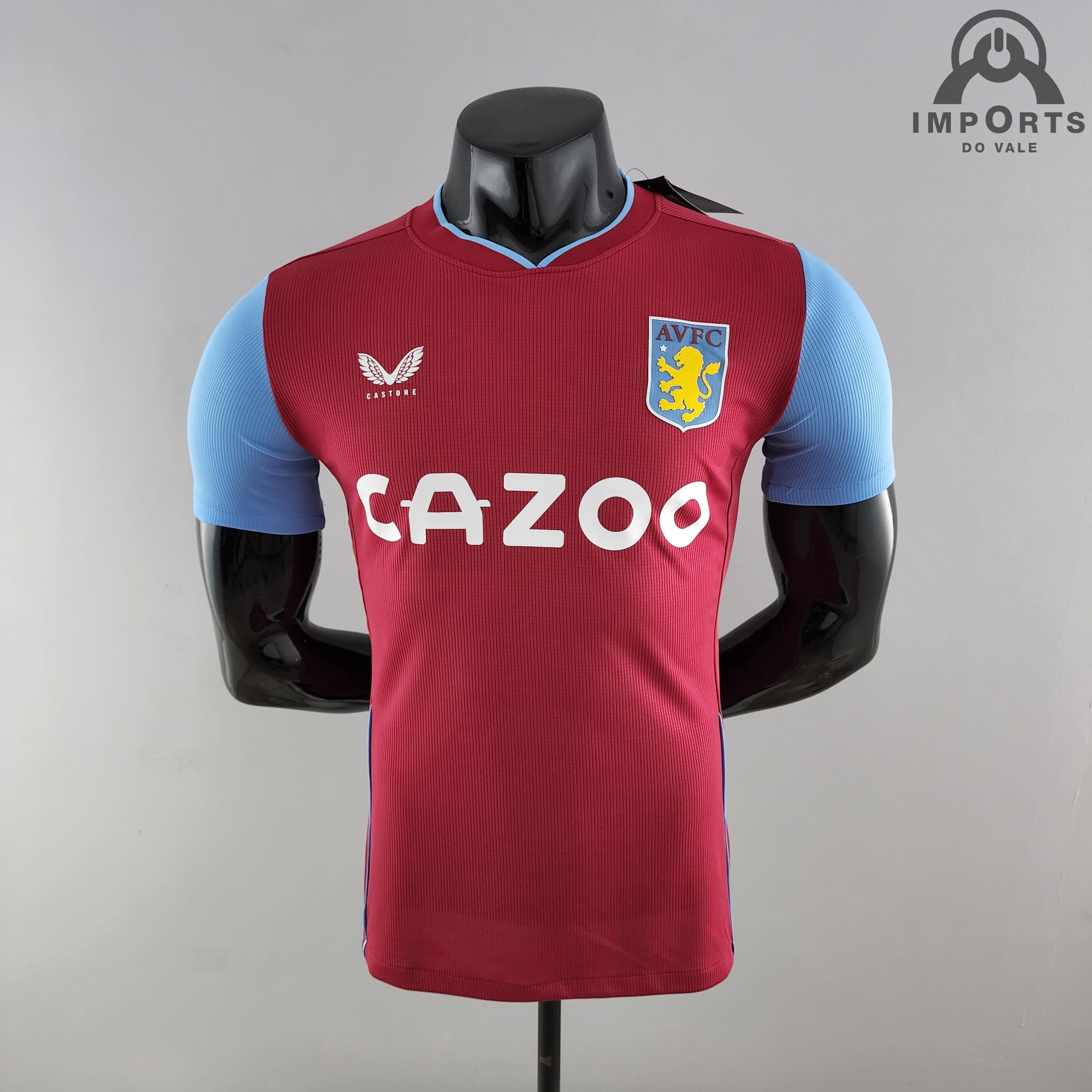 Camisa Aston Villa I 22/23 Versão Jogador + Personalização Grátis 