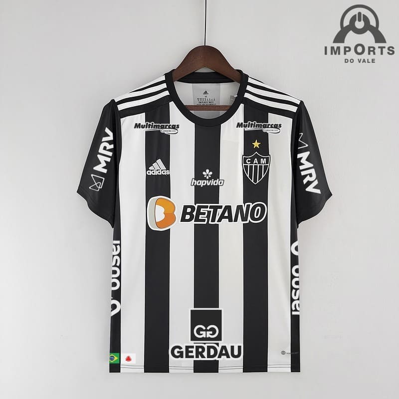 Camisa Atlético Mineiro I 22/23 Versão Torcedor + Patrocínios + Personalização Grátis