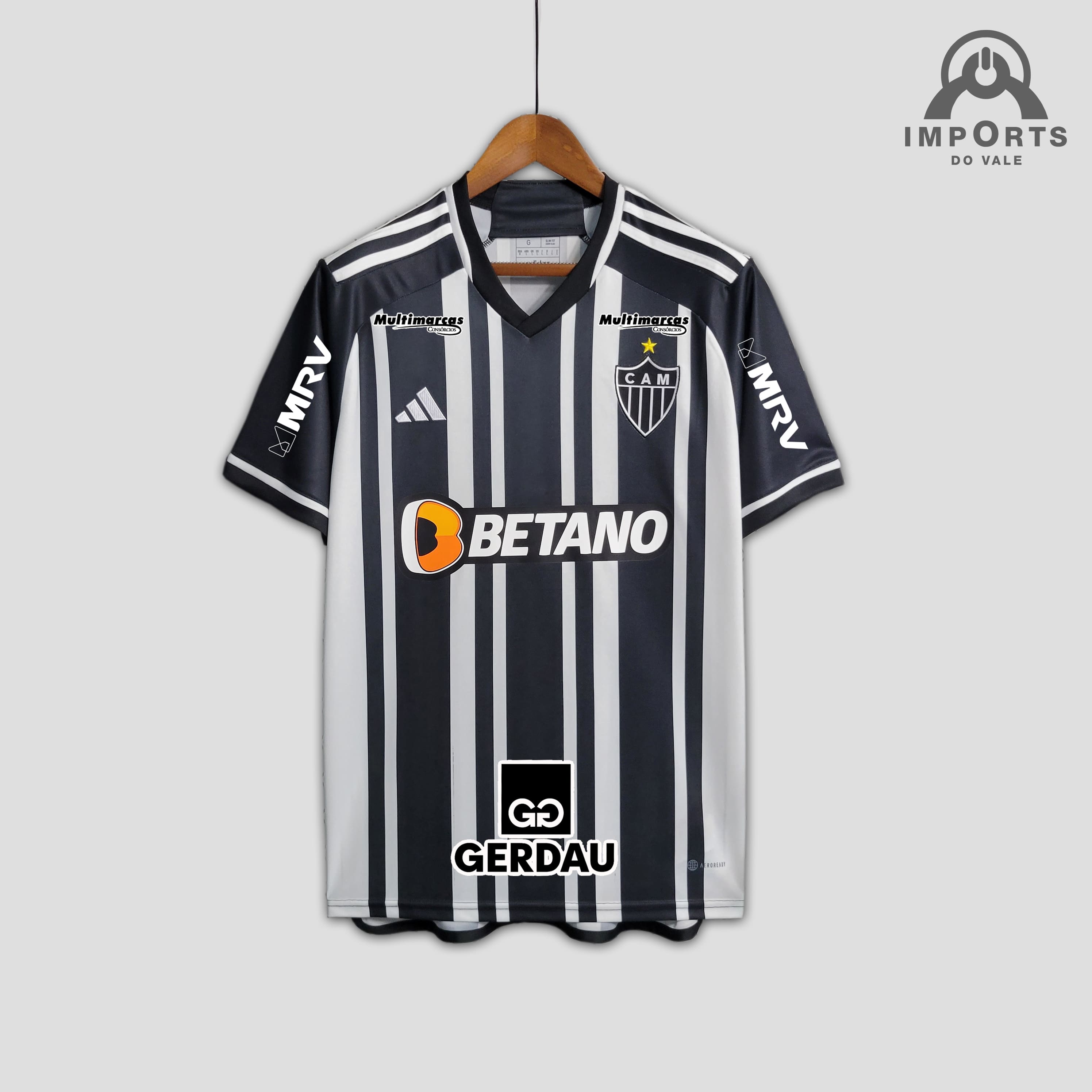 Camisa Atlético Mineiro I 23/24 Versão Torcedor + Patrocínios + Personalização Grátis