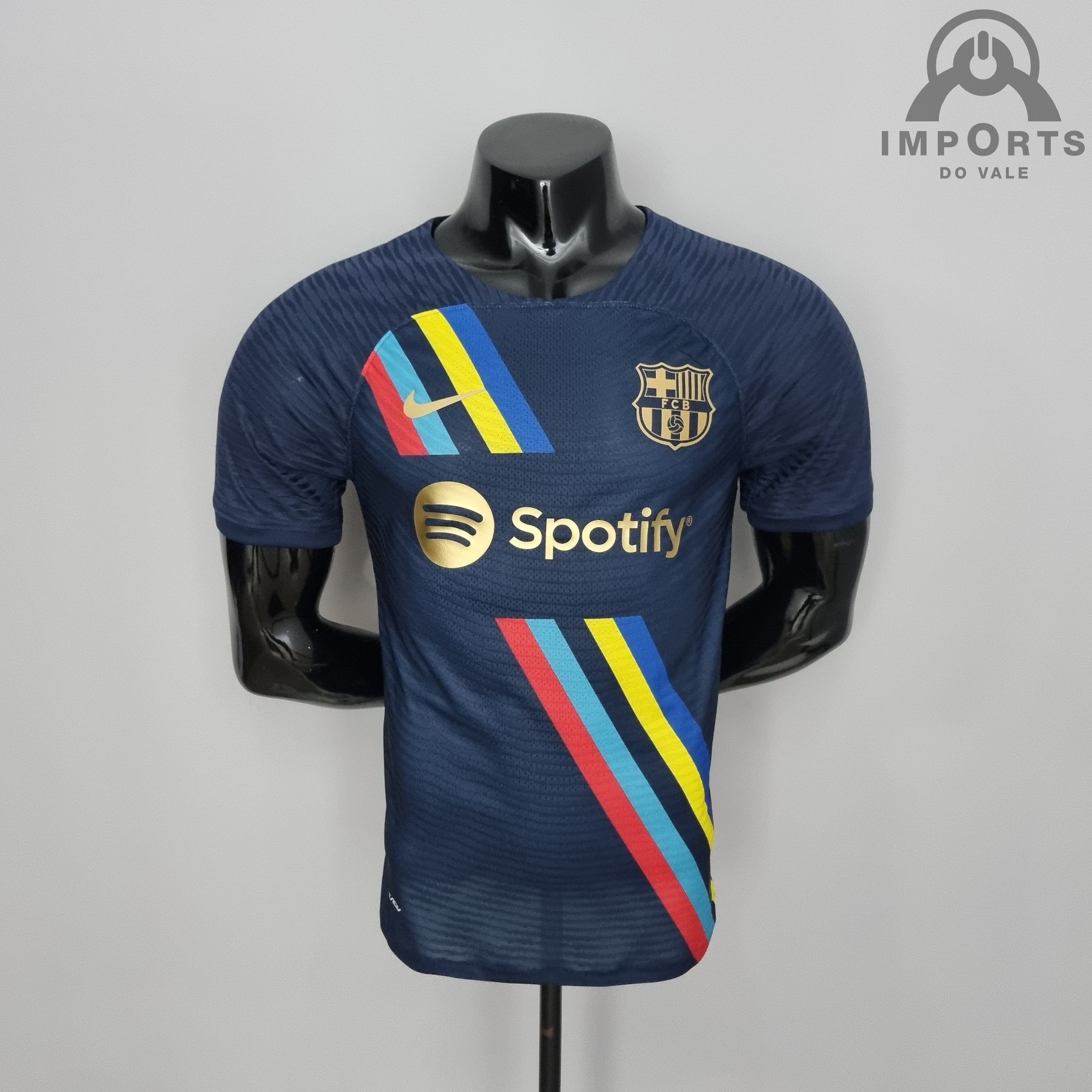 Camisa Barcelona 22/23 Versão Jogador Ed. Especial Ciano + Personalização Grátis