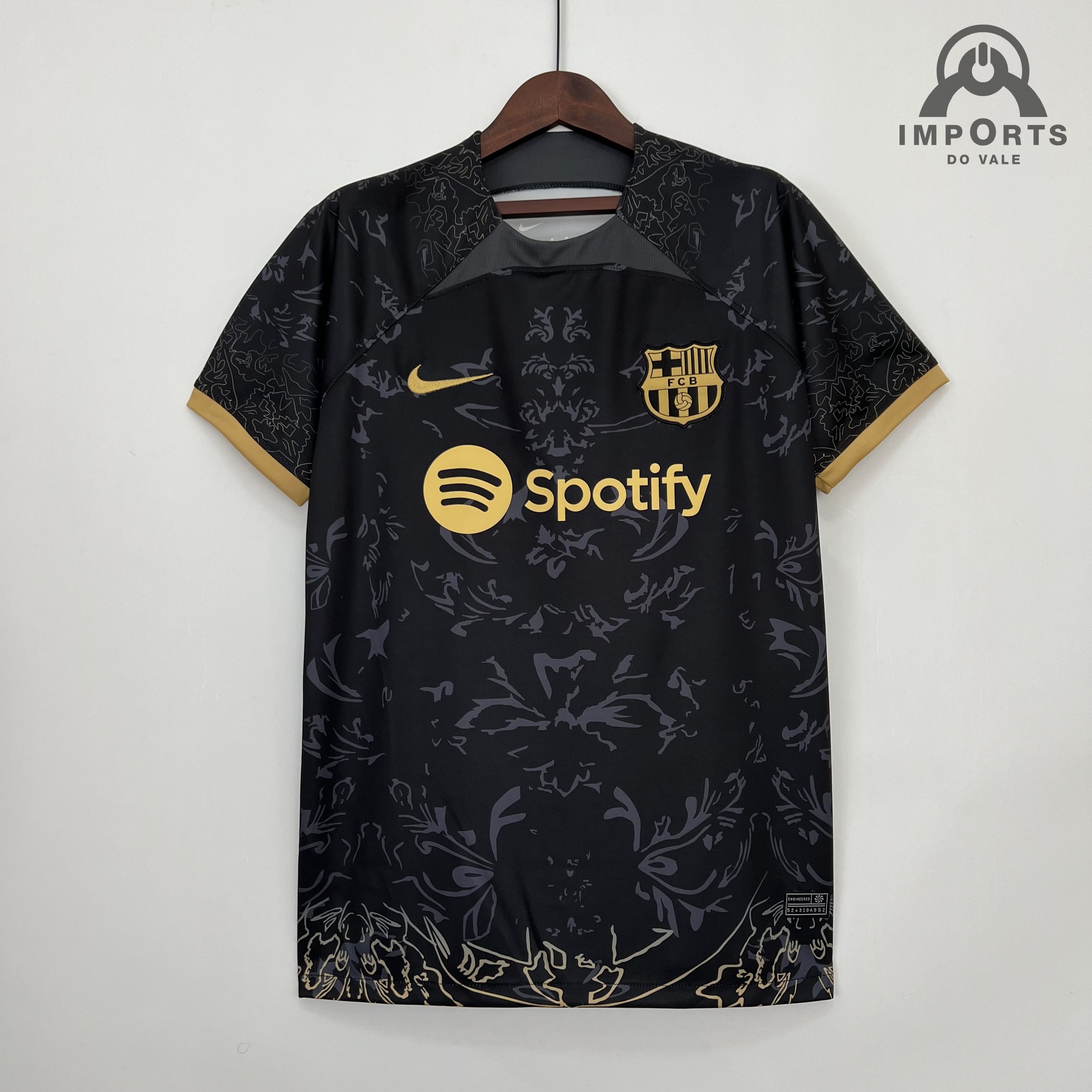 Camisa Barcelona 23/24 Treino - Cinza