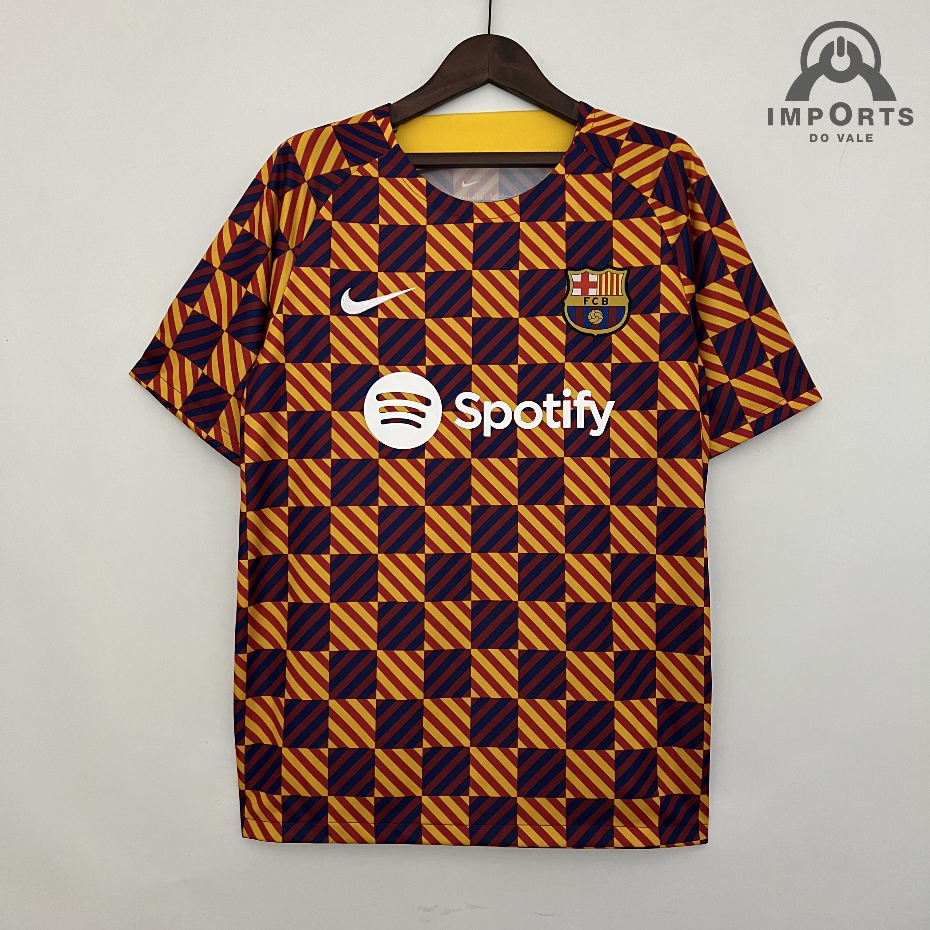 Camisa Barcelona 23/24 Treino - Quadriculada