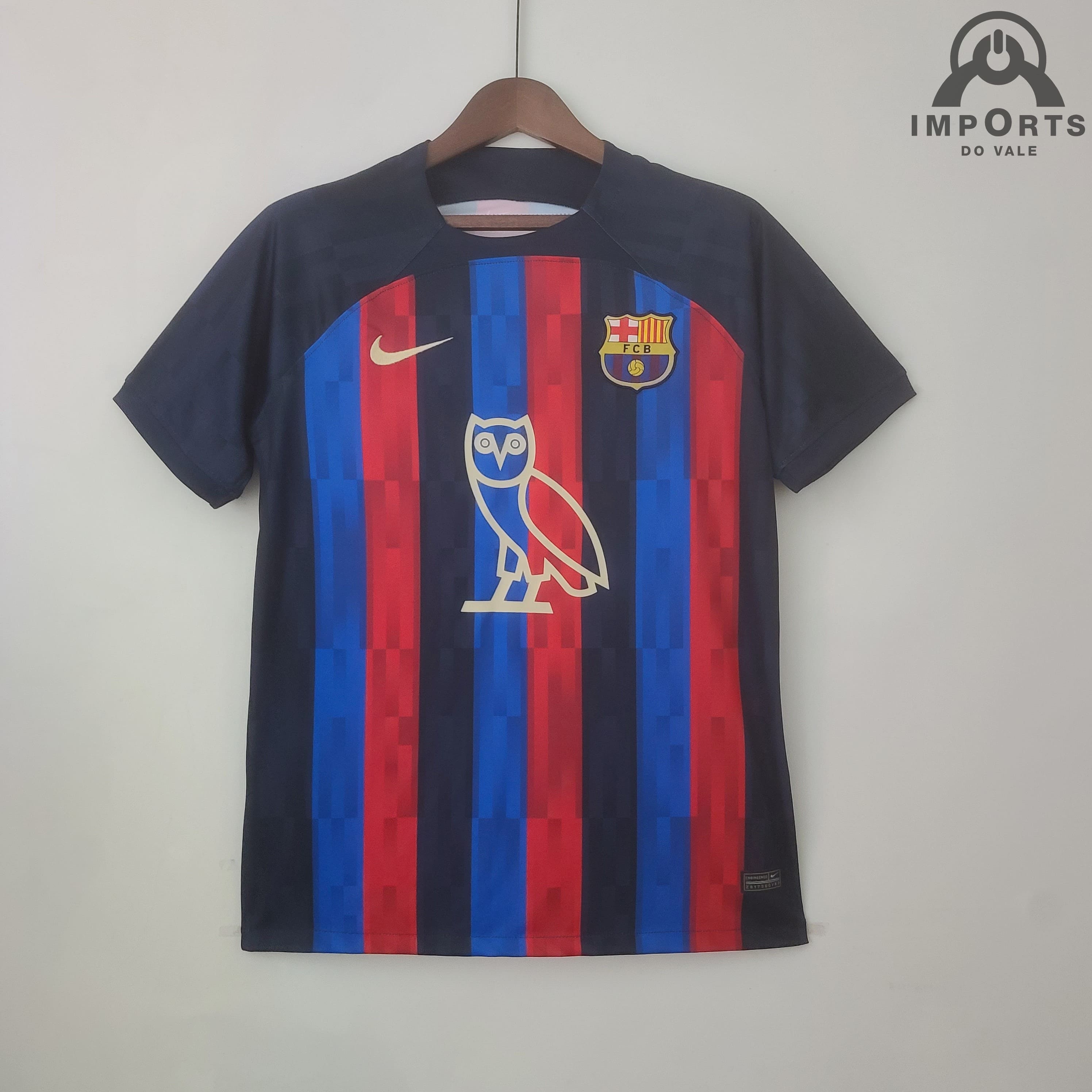 Camisa Barcelona I 22/23 Versão Torcedor + Patrocínios + Personalização Grátis 