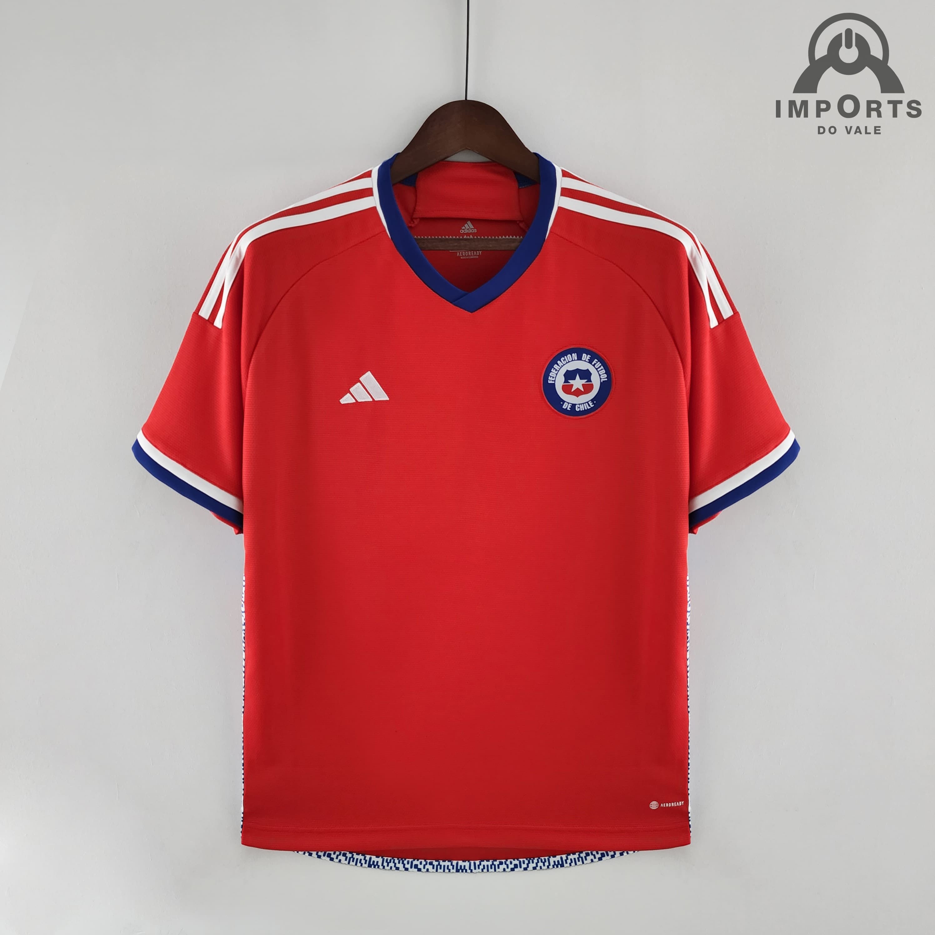 Camisa da Seleção Chilena I 2022 Versão Torcedor + Personalizac1a2o Grátis