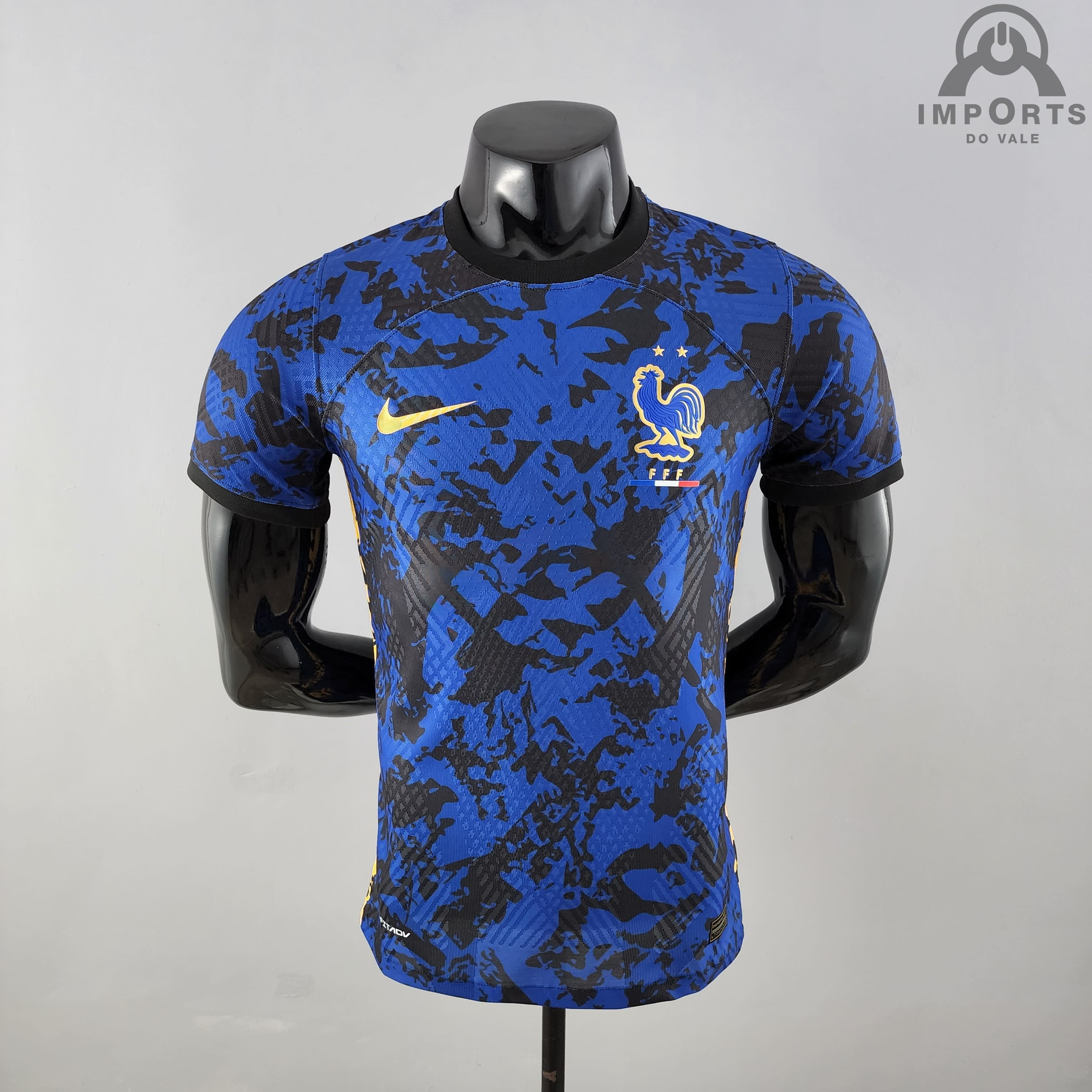 Camisa da Seleção Francesa 2022 Versão Jogador Ed. Especial Azul + Personalização Grátis