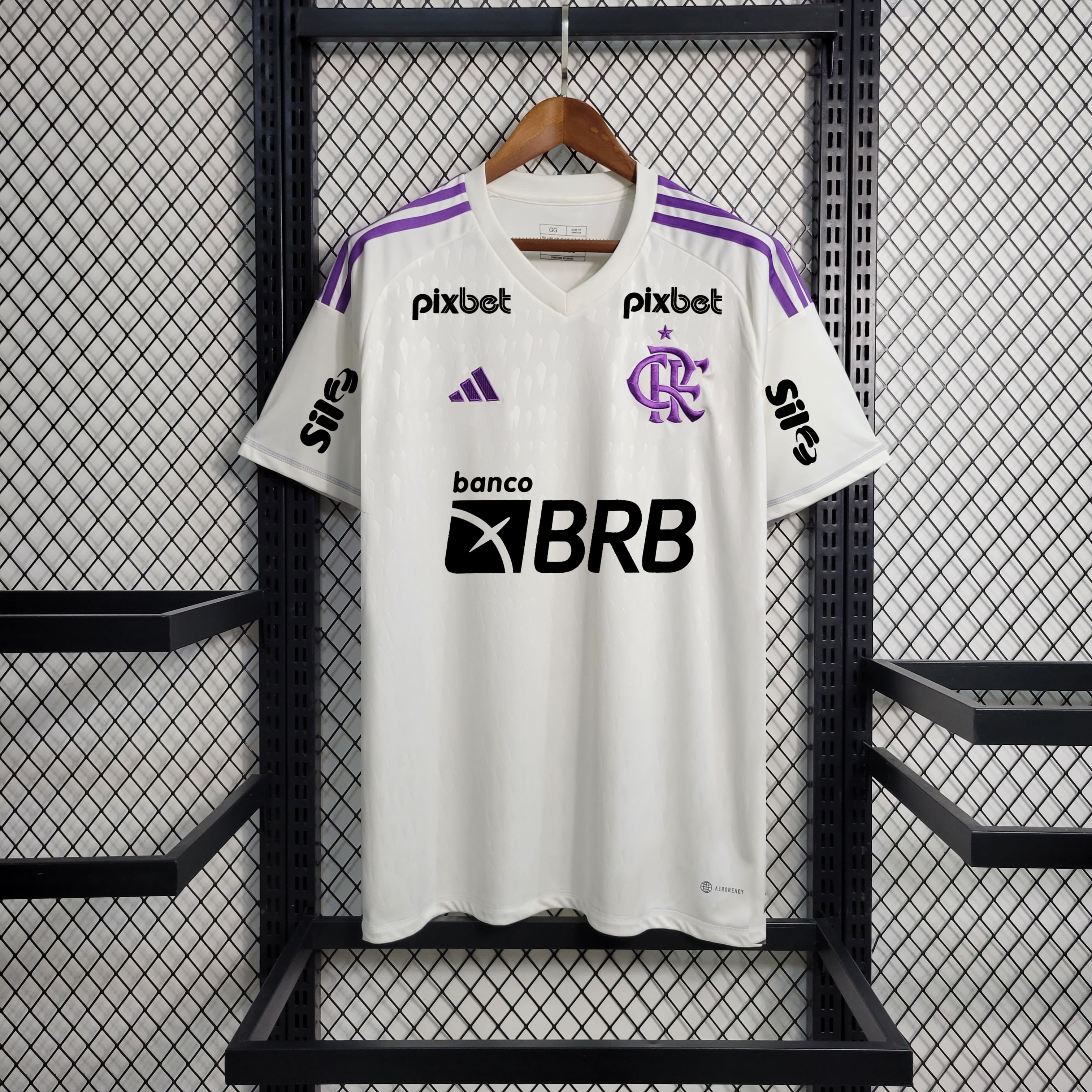 Camisa Flamengo 23/24 Goleiro + Patrocínios + Personalização Grátis - Branca