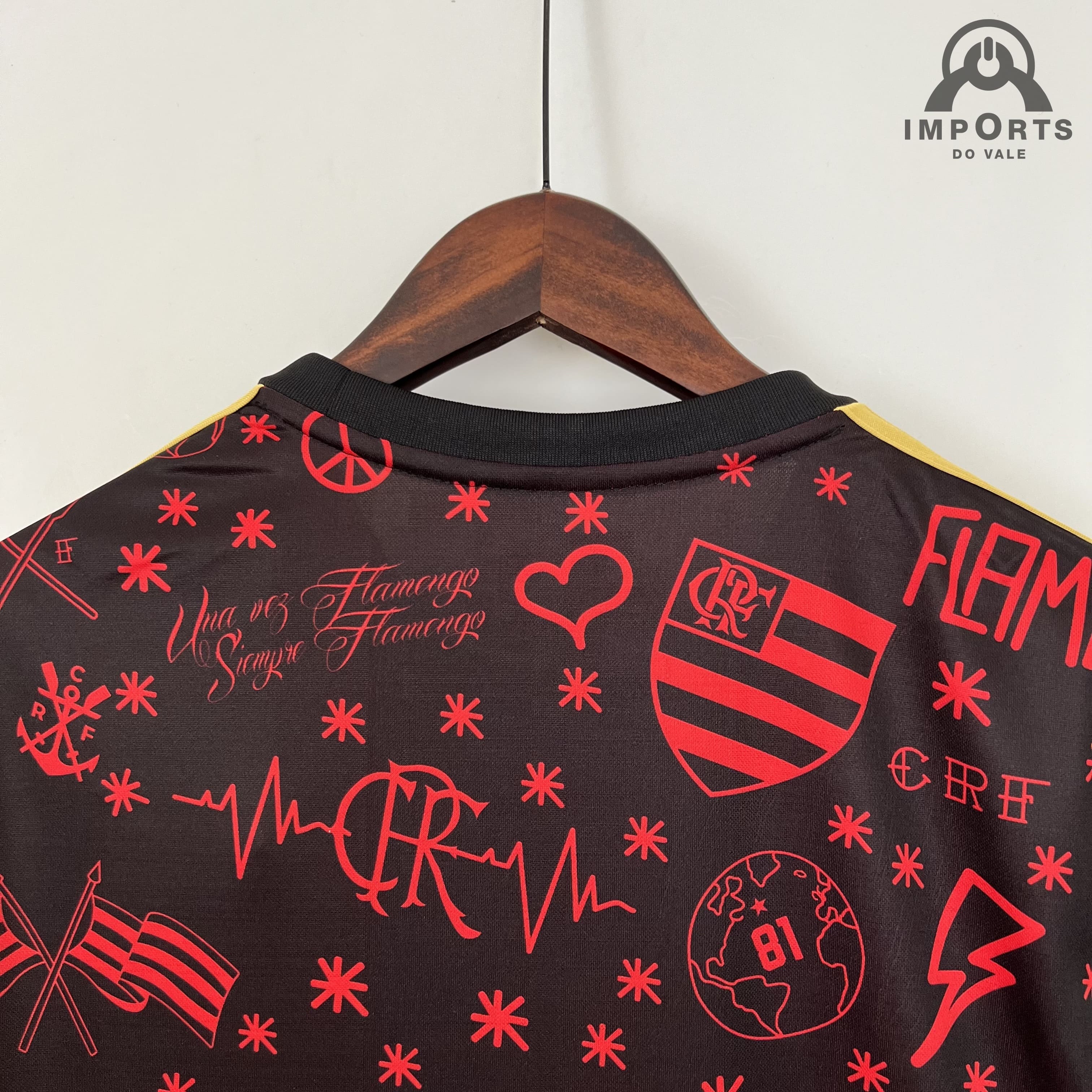 Camisa Pré Jogo do Flamengo 23 adidas - Infantil