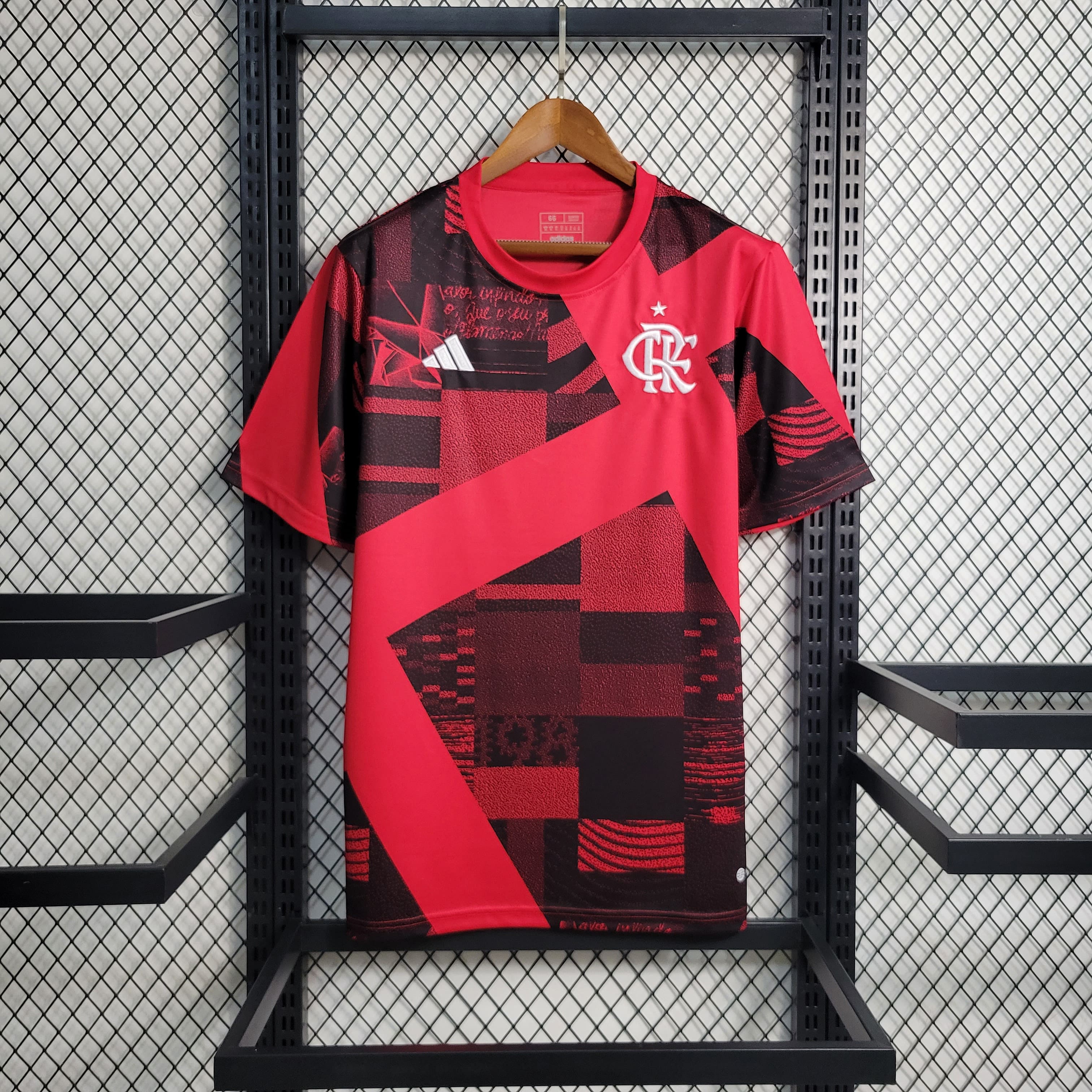 Camisa Flamengo 23/24 Versão Torcedor Pré-Jogo - Rubro Negra