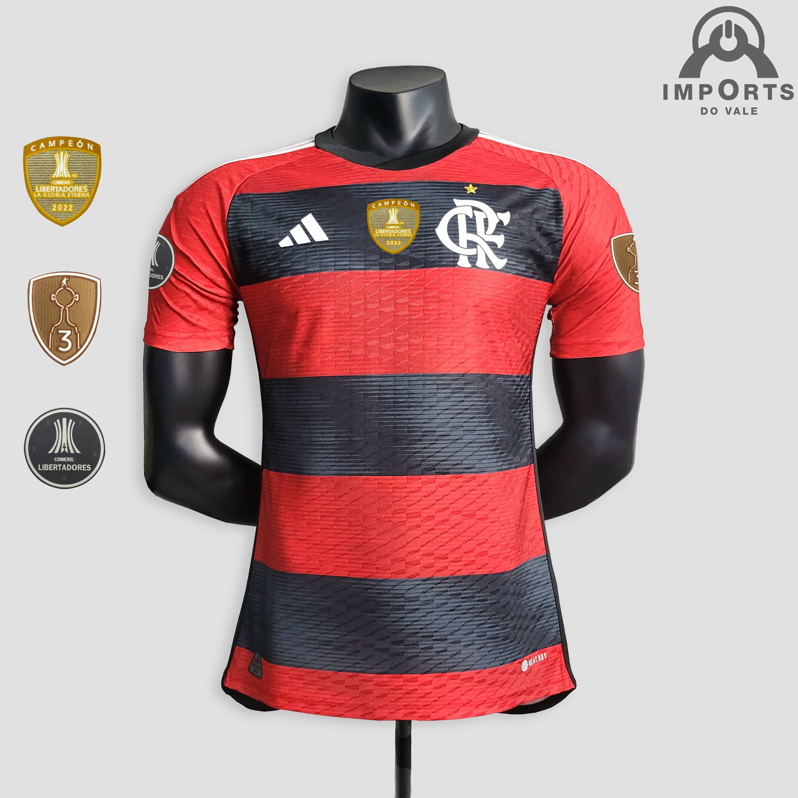 Camisa Flamengo I 23/24 Versão Jogador + Patchs + Personalização Grátis