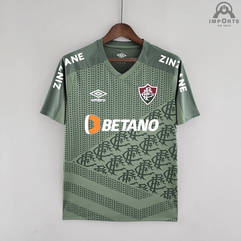 Camisa Fluminense 22/23 Versão Treino Verde + Patrocínios