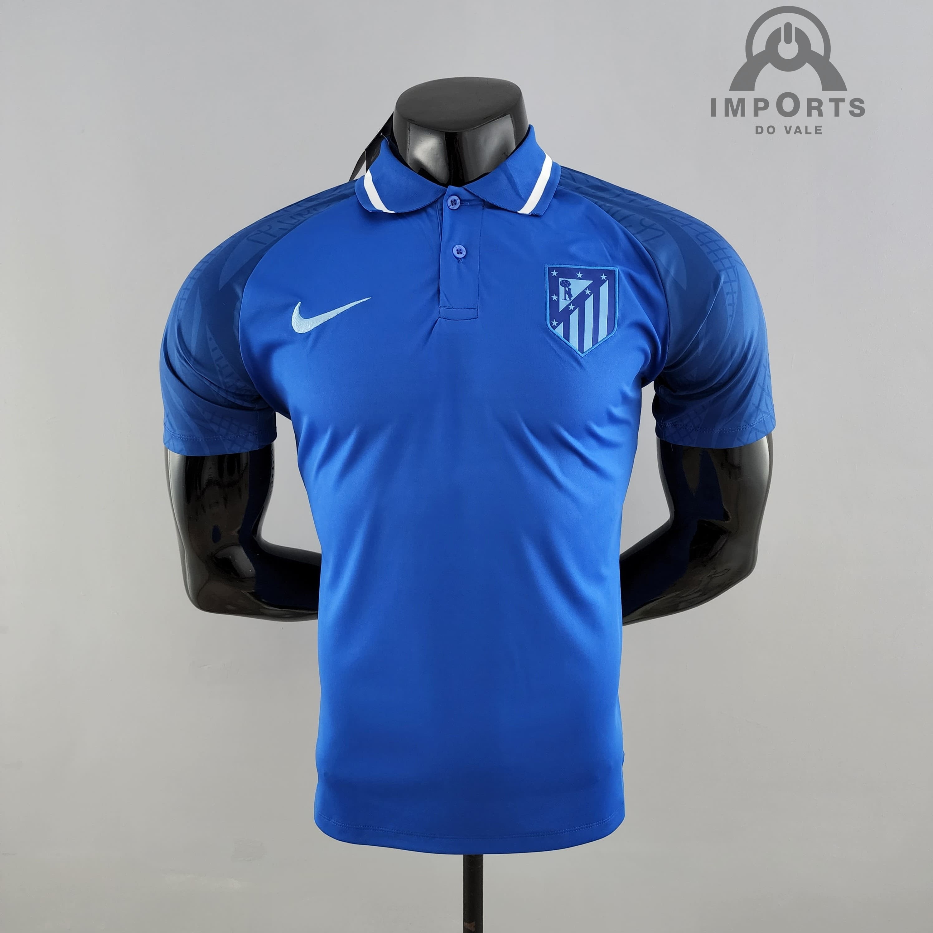 Camisa Gola Polo Atlético de Madrid 22/23 - Azul