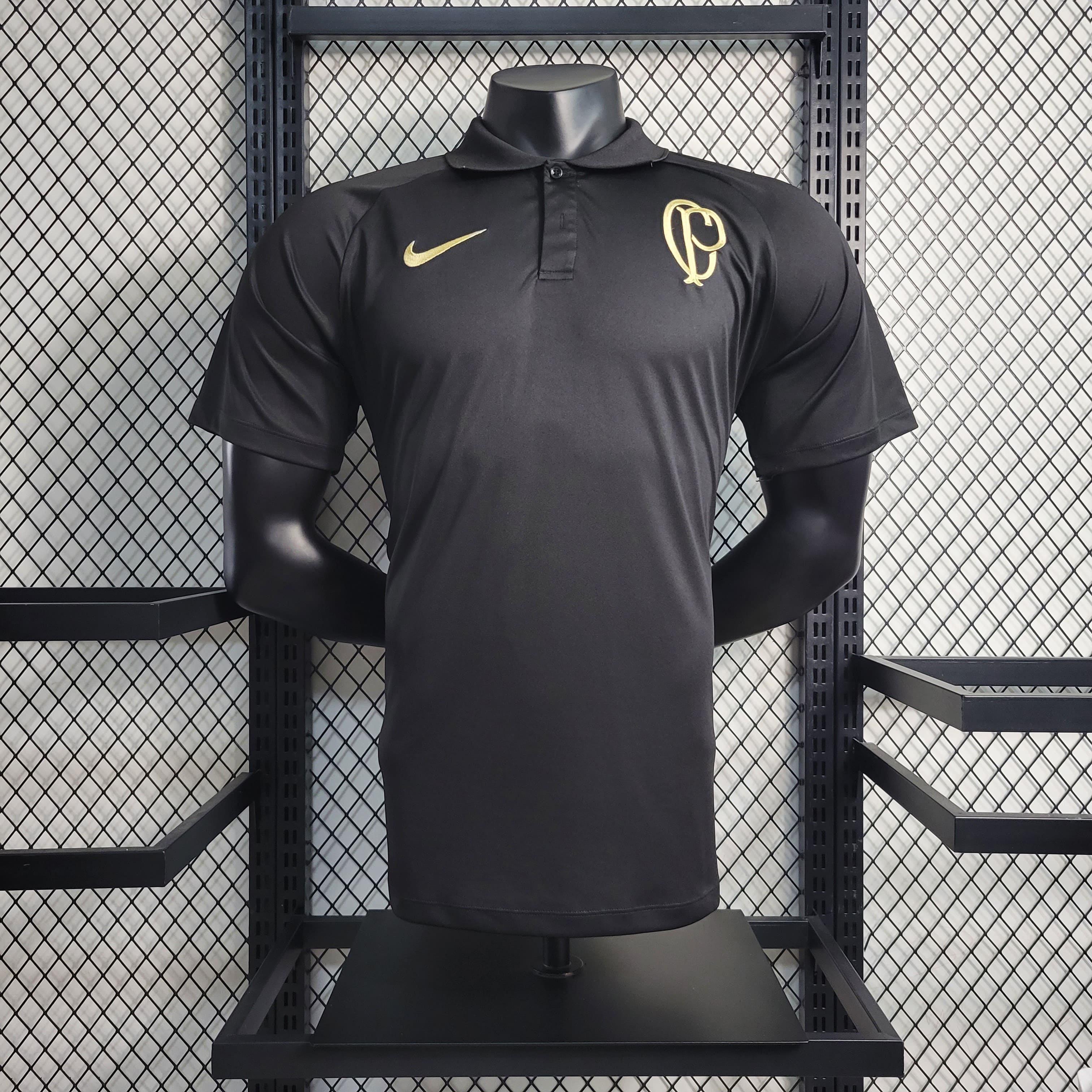 Camisa Gola Polo Corinthians 23/24 - Preta