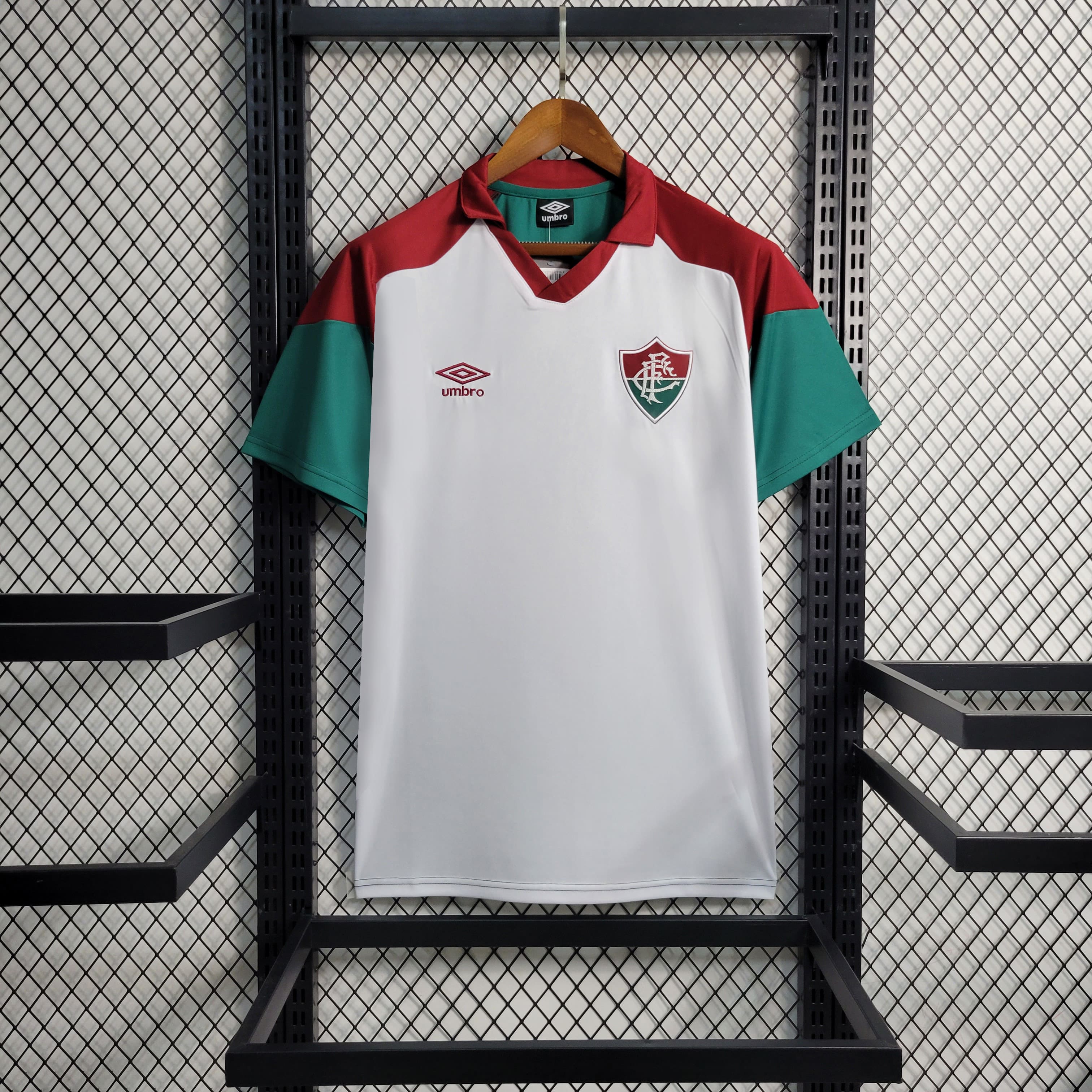 Camisa Gola Polo Fluminense 23/24 Treino - Branca/verde