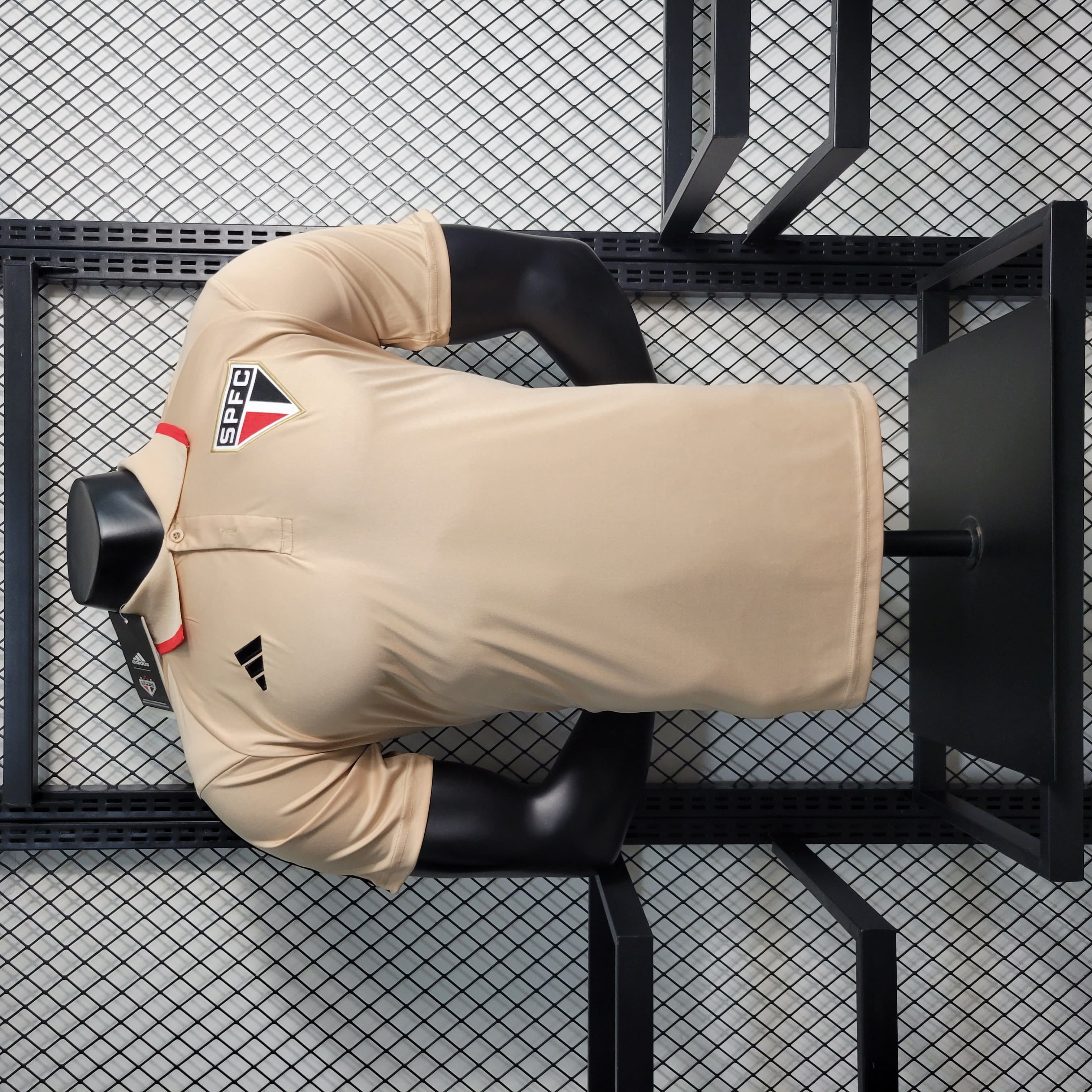 Camisa Gola Polo São Paulo 23/24 - Bege