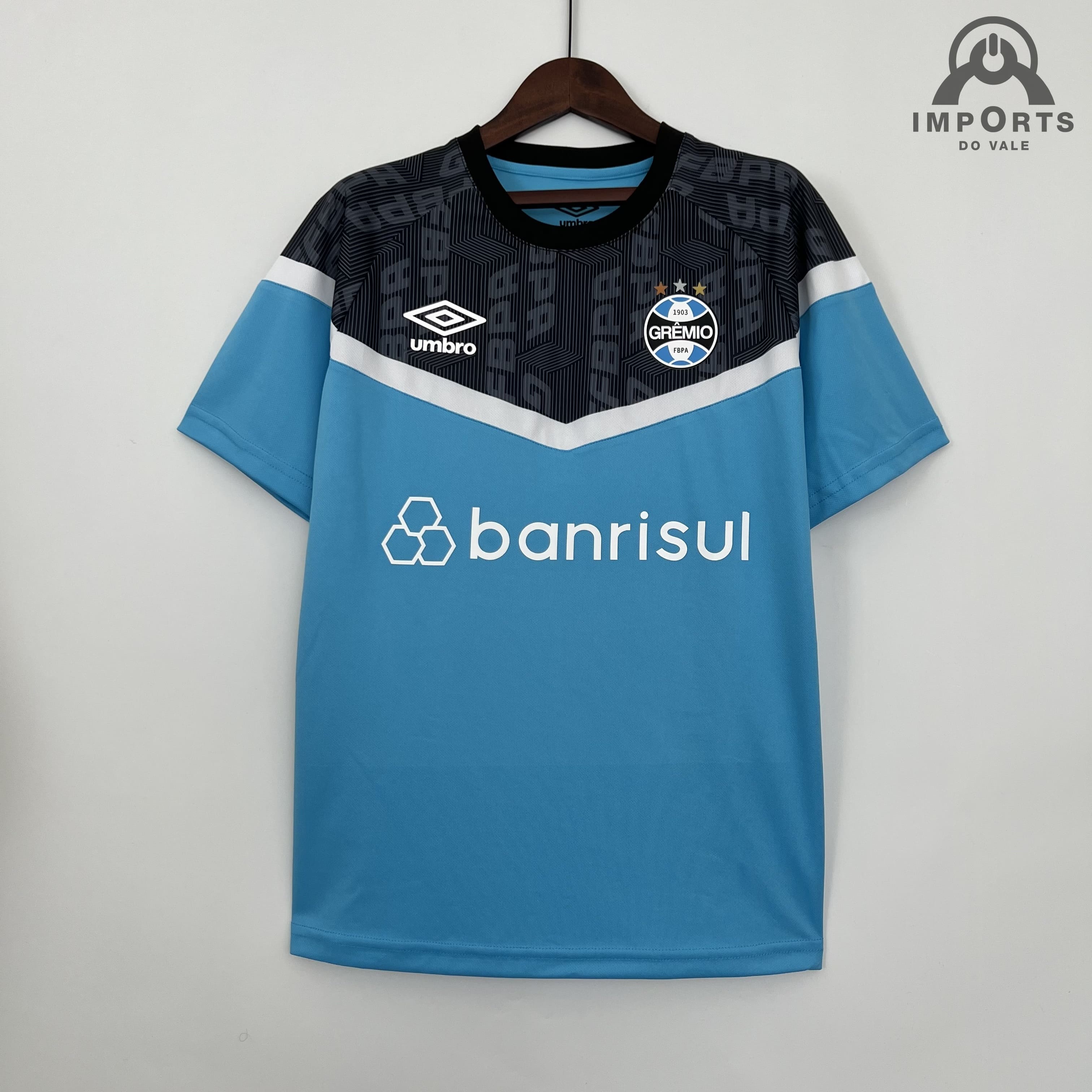 Camisa Grêmio 23/24 Treino - Azul/chumbo