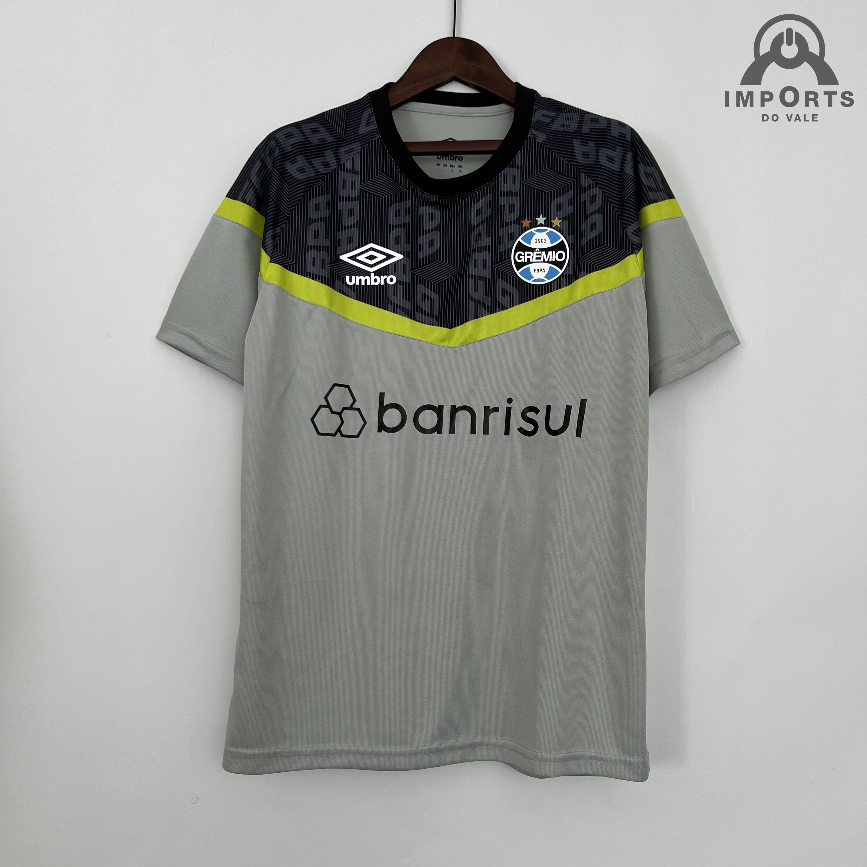 Camisa Grêmio 23/24 Treino - Cinza