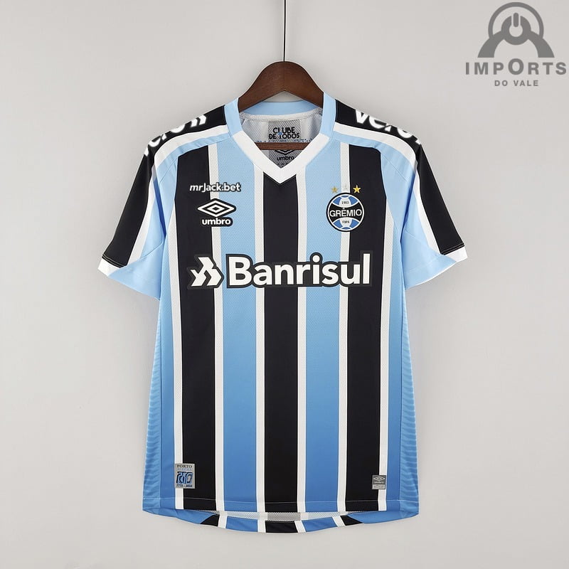 Camisa Grêmio l 22/23 Versão Torcedor + Patrocínios + Personalização Grátis