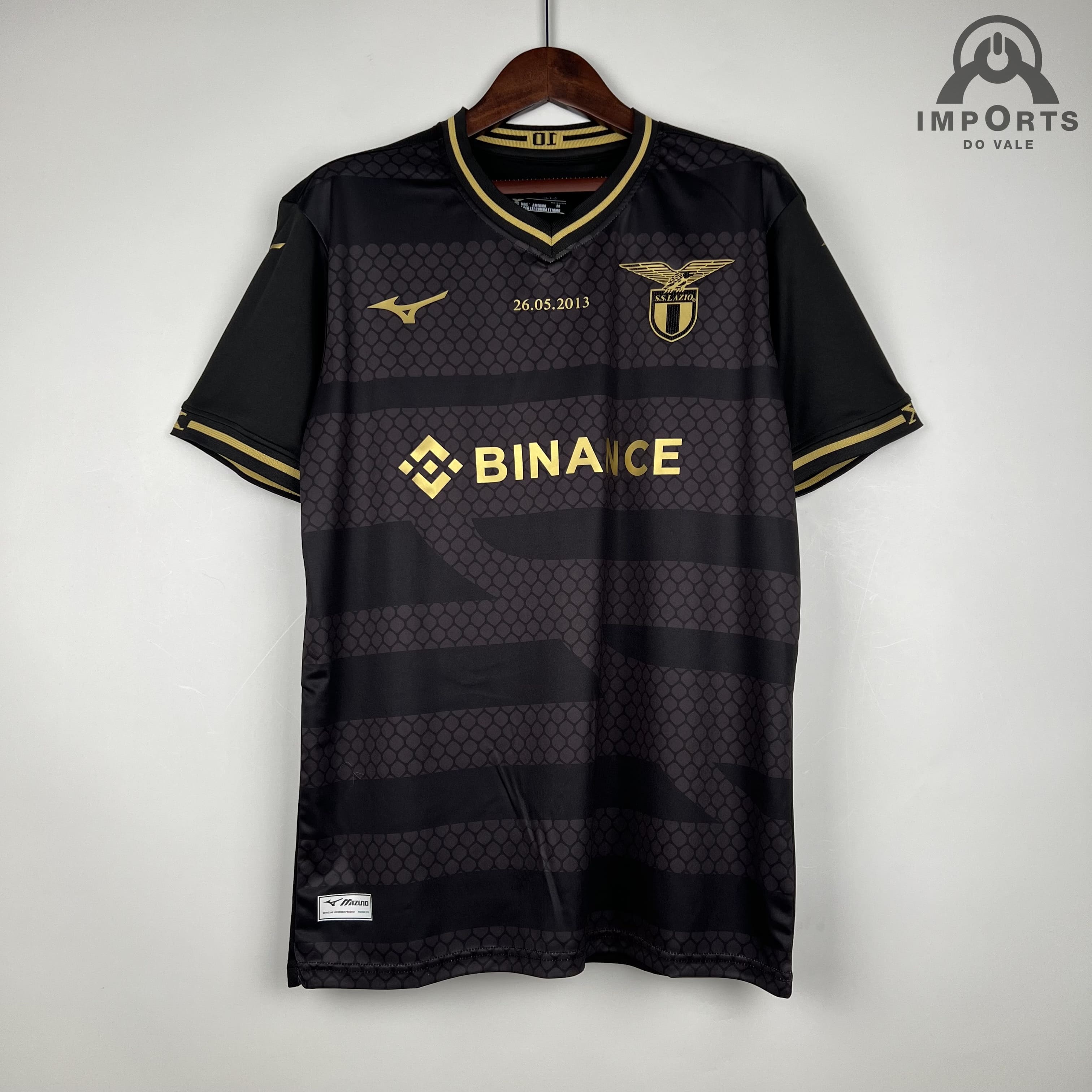 Camisa Lazio 23/24 Versão Torcedor Ed. Especial Preta + Personalização Grátis