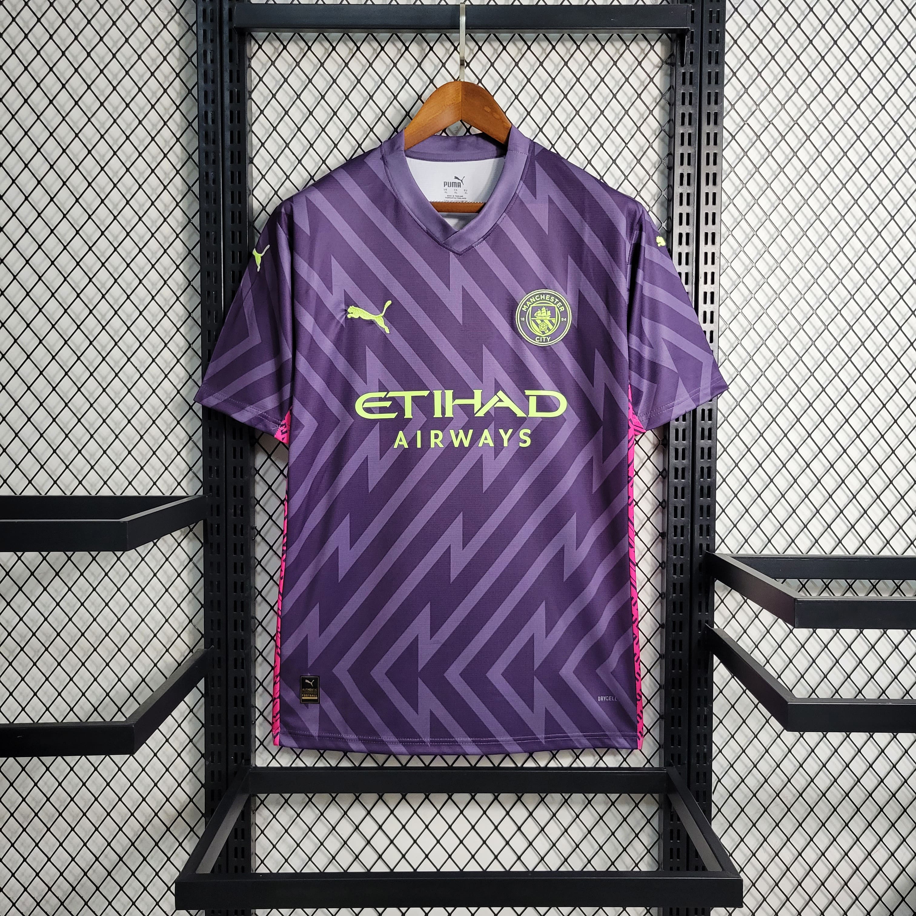 Camisa Manchester City 23/24 Goleiro Personalização Grátis - Roxo