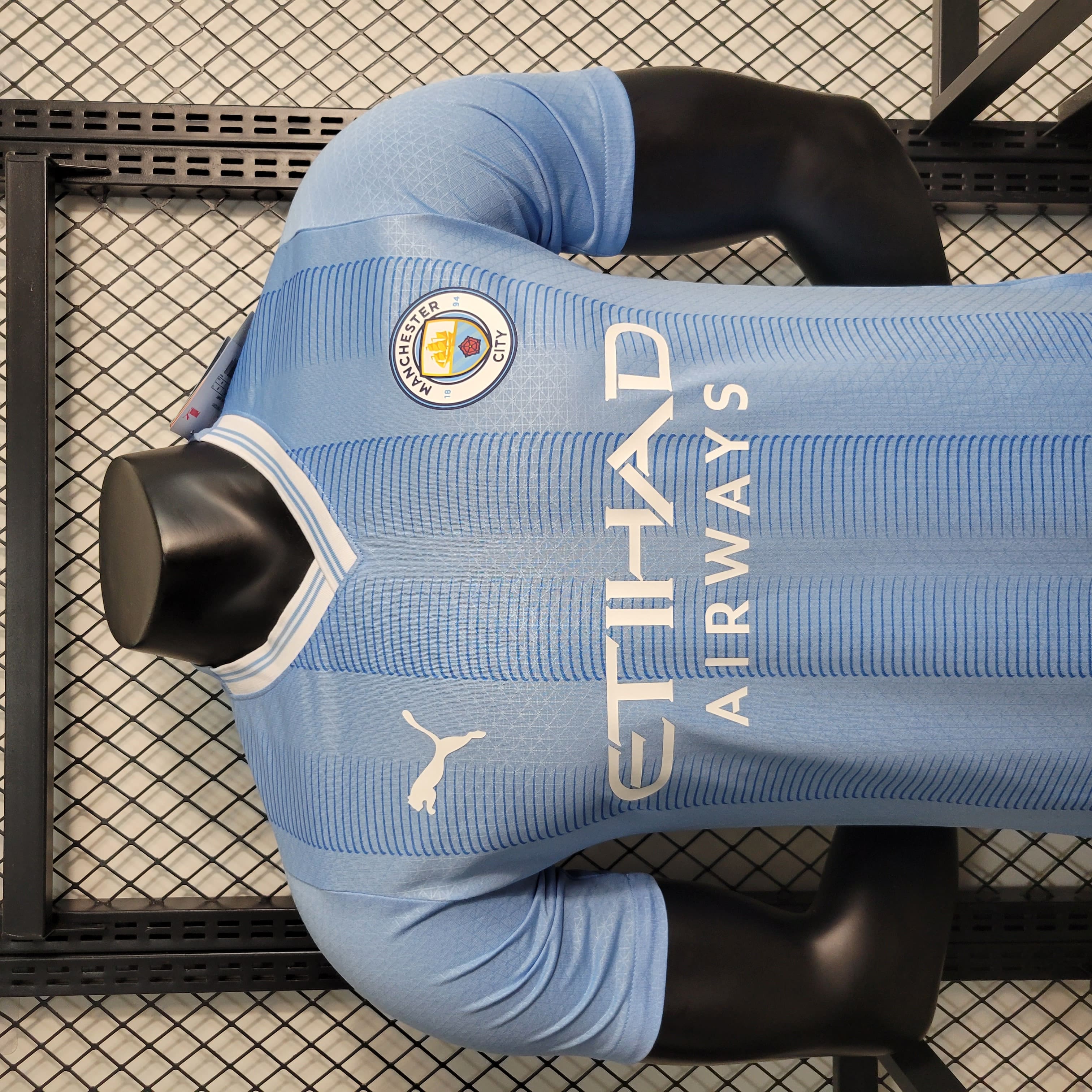 Camisa Manchester City 23/24 Versão Jogador Pré-Jogo - Azul - Imports do  vale