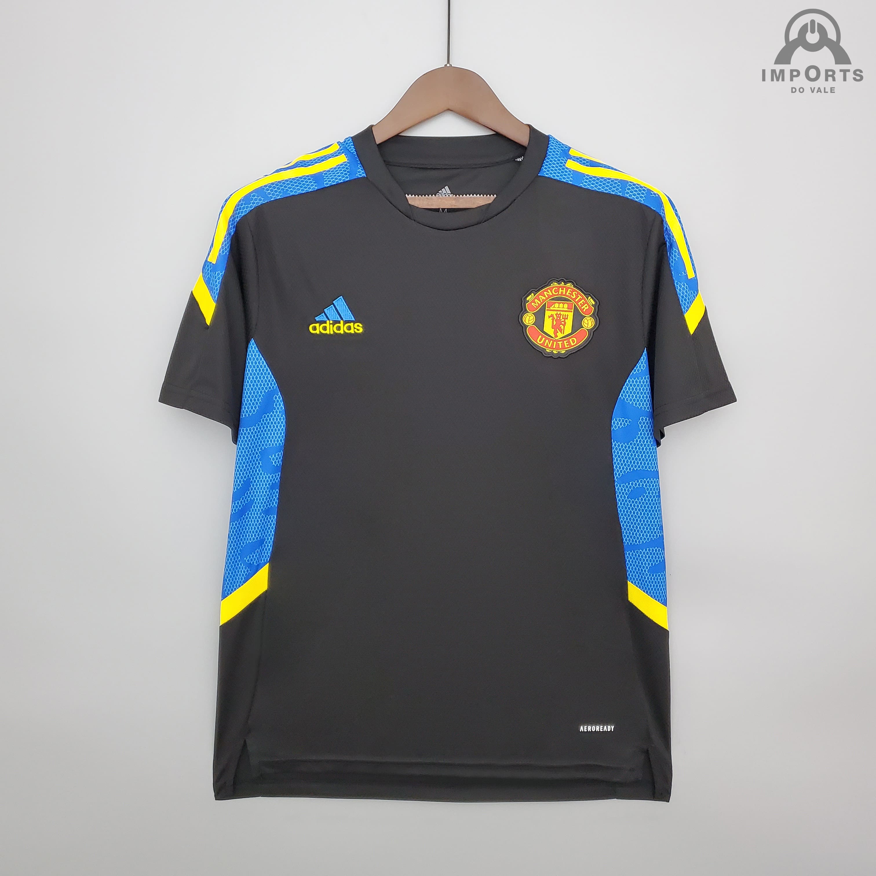 Camisa Manchester United 21/22 Treino - Preto