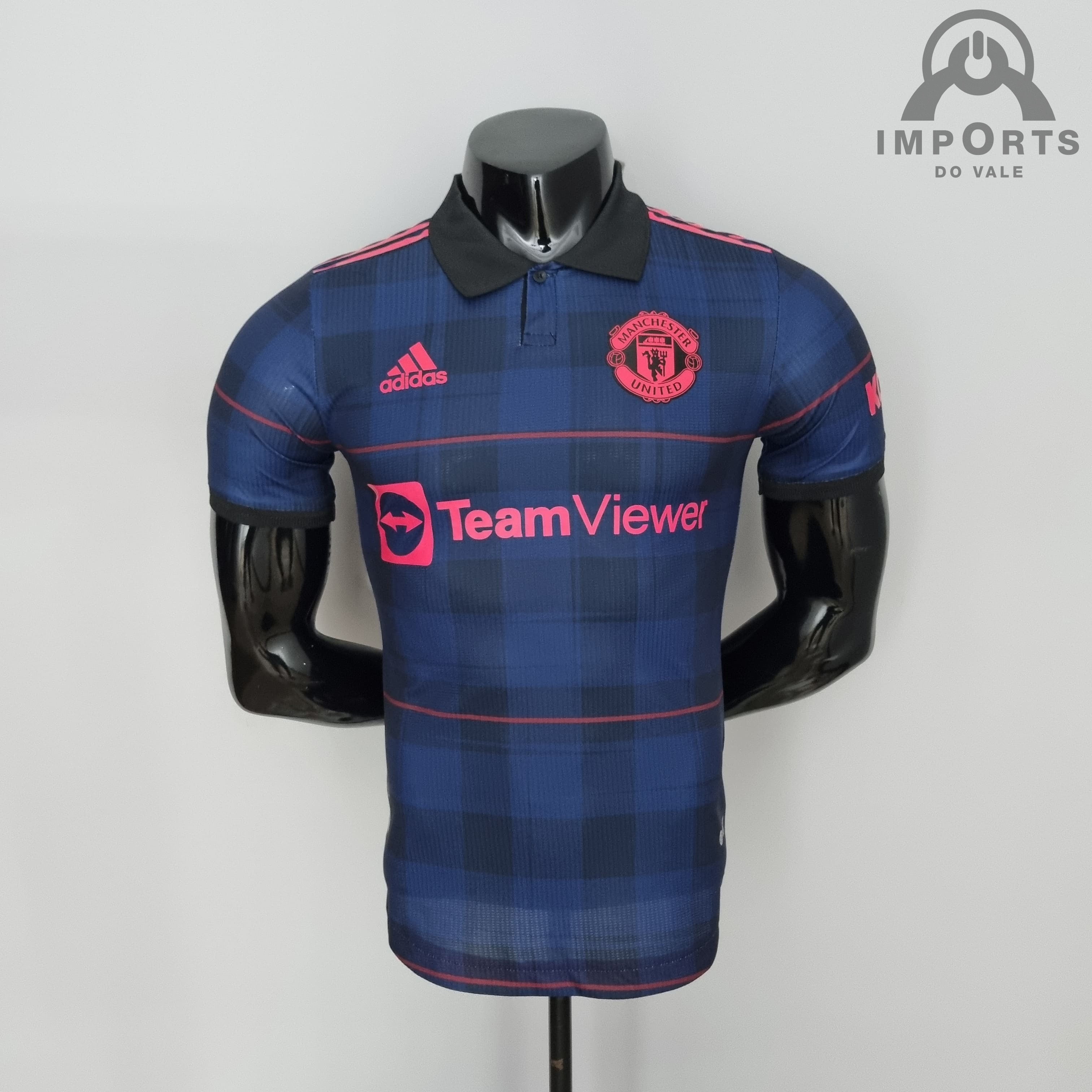 Camisa Manchester United 22/23 Versão Jogador Clássica Azul Royal + Personalização Grátis 