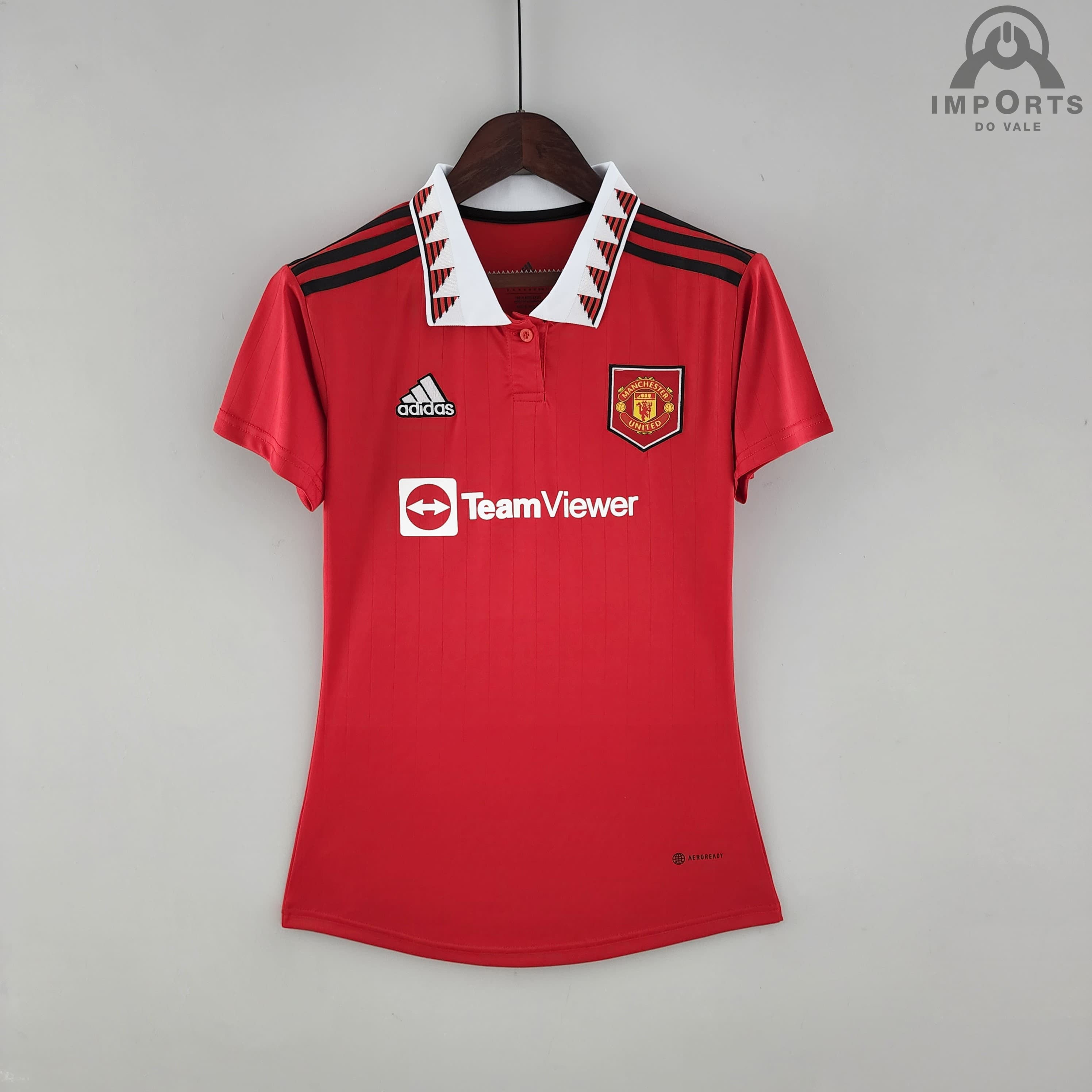 Camisa Manchester United I 22/23 Versão Feminina + Personalização Grátis