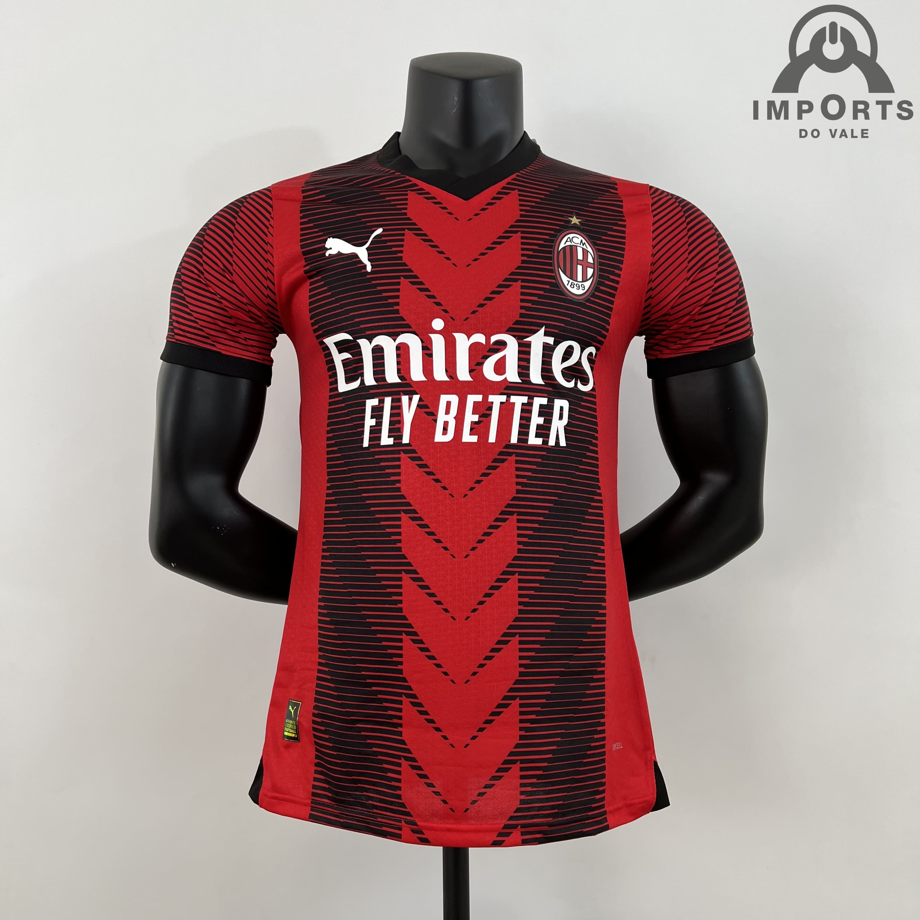 Camisa Milan I 23/24 Versão Jogador + Personalização Grátis