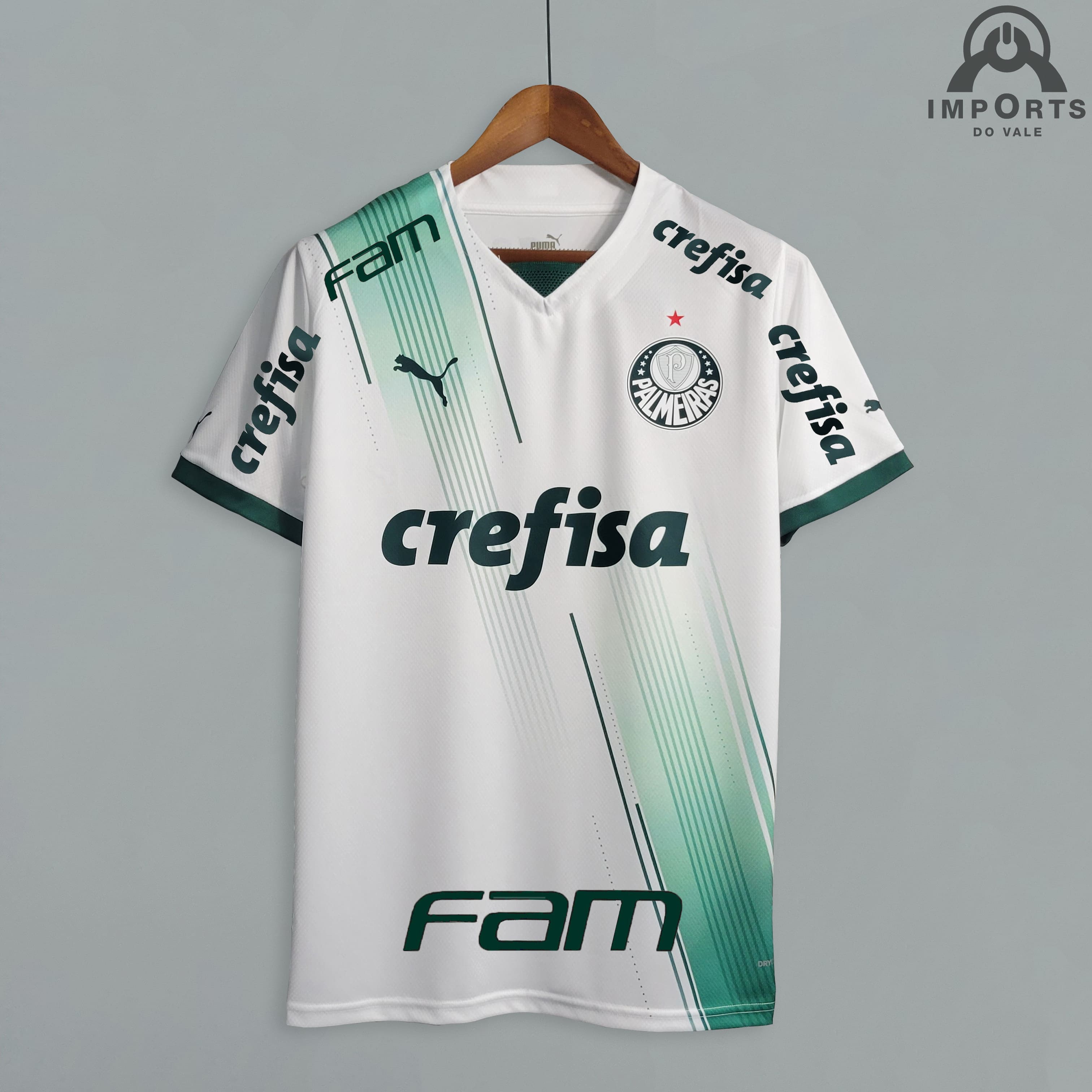 Camisa Palmeiras II 23/24 Versão Torcedor + Patrocínios + Patchs + Personalização Grátis 