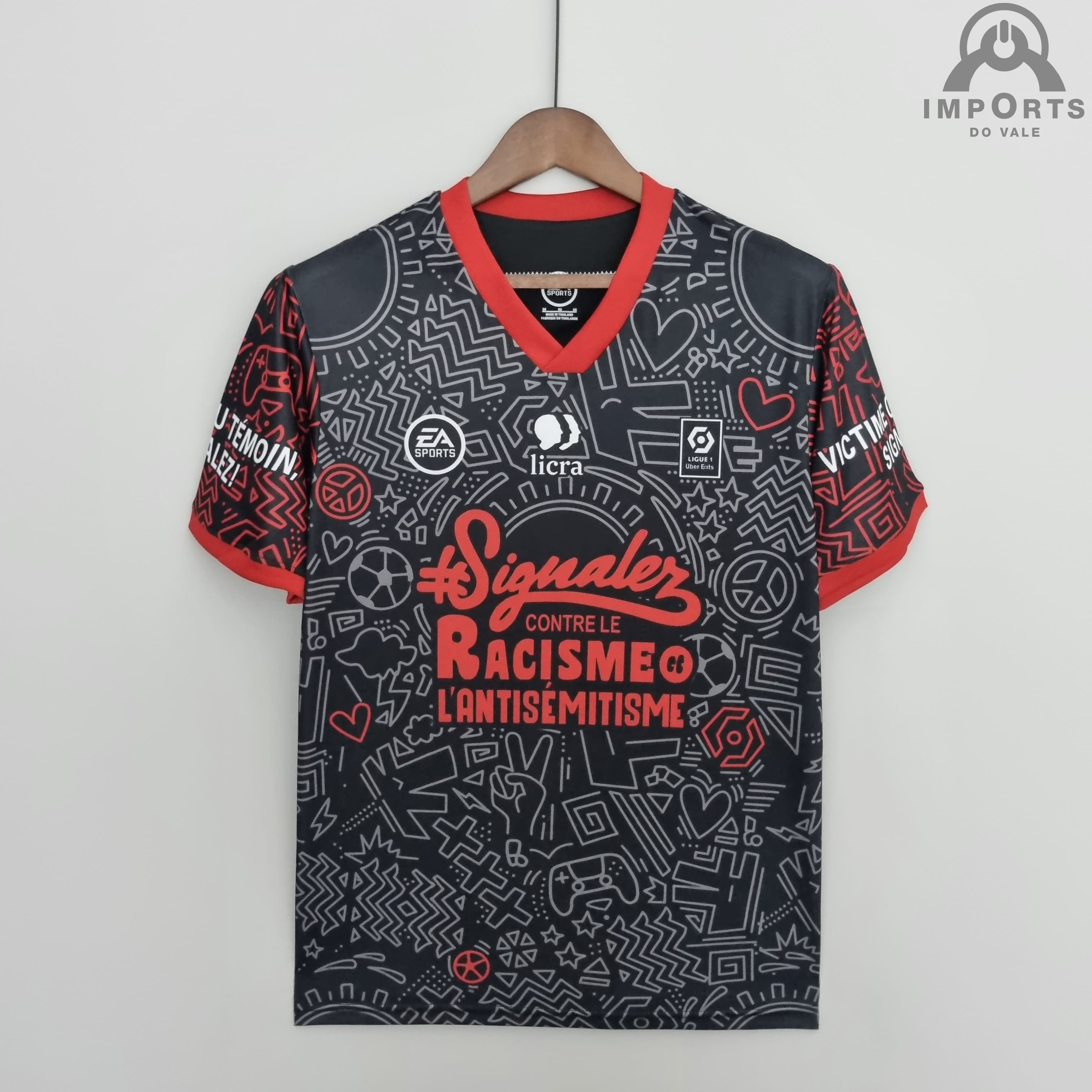 Camisa Paris Saint-Germain 22/23 Ed. Especial Anti-racismo Versão Torcedor + Personalização Grátis