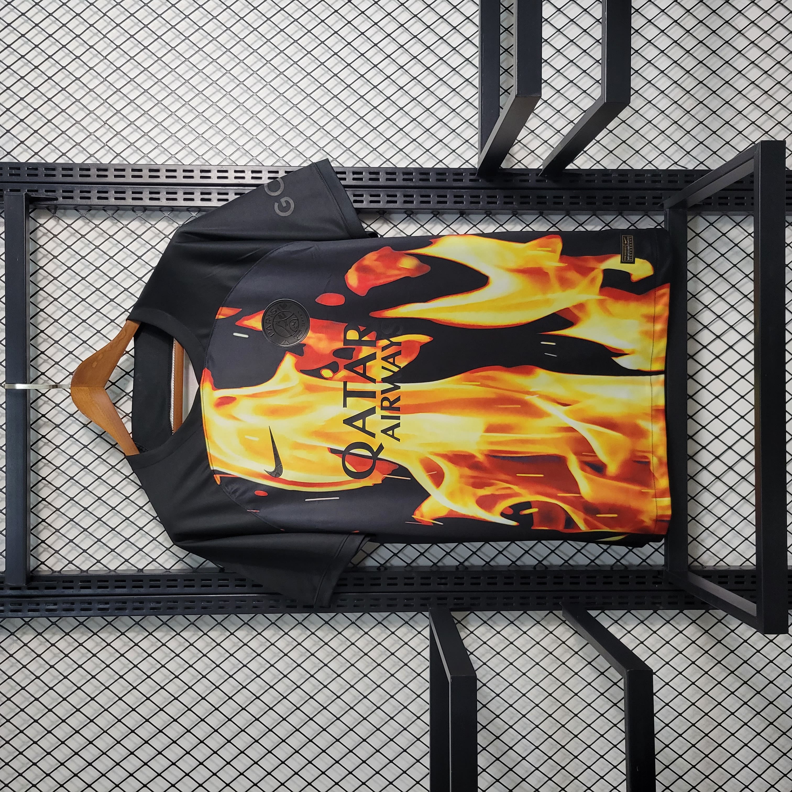 Camisa Paris Saint-Germain (PSG) 23/24 Versão Torcedor Ed. Especial Fire + Personalização Grátis